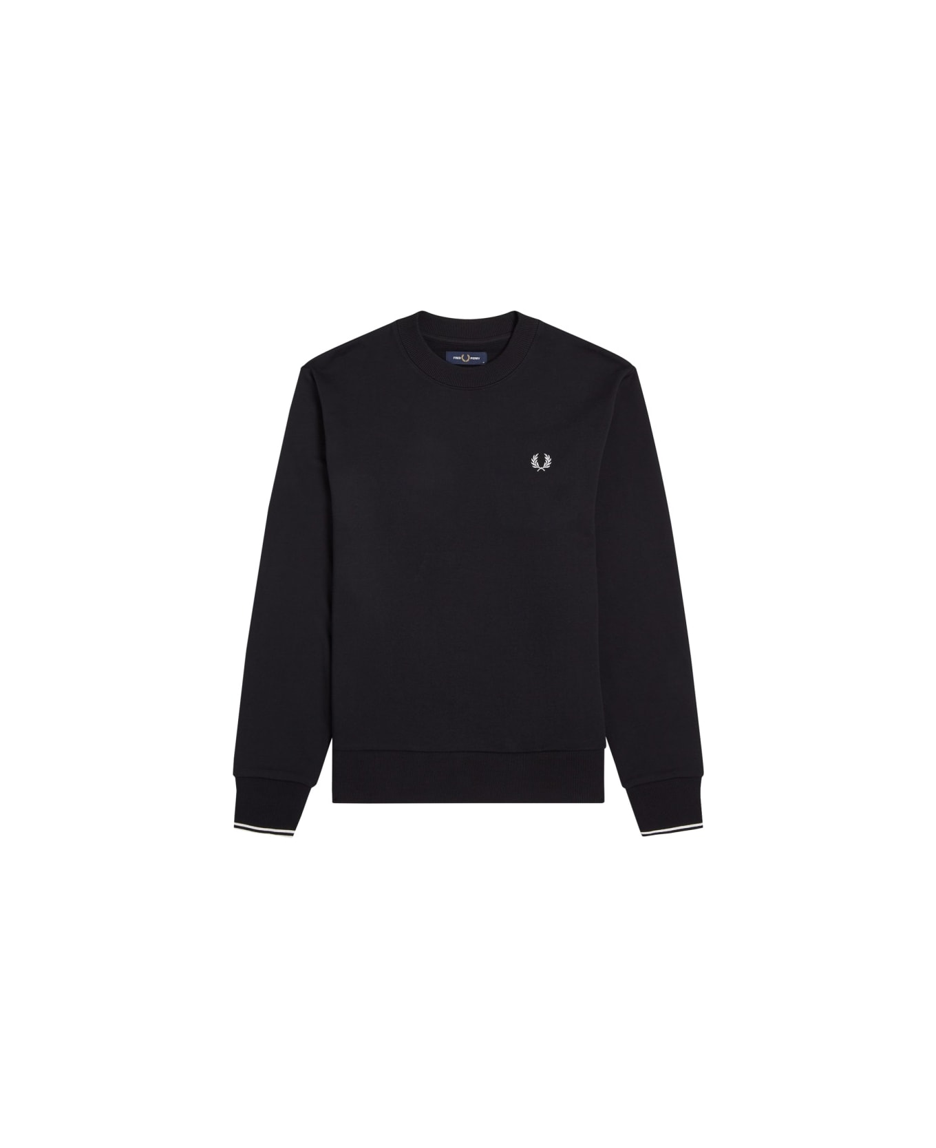 Fred Perry Sweatshirt With Logo Embroidery - BLACK