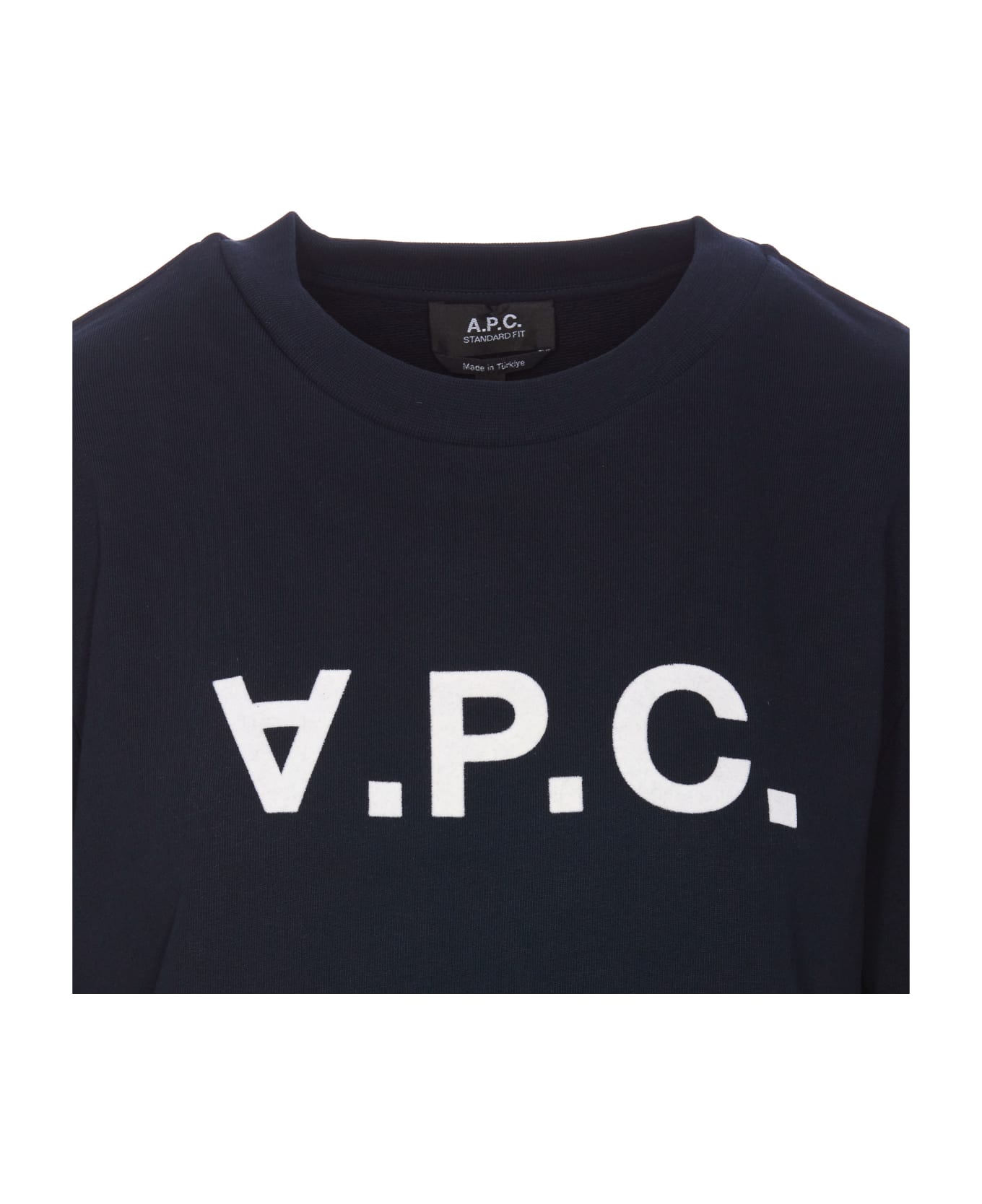 A.P.C. Logo Sweatshirt - DARKNAVYECRU
