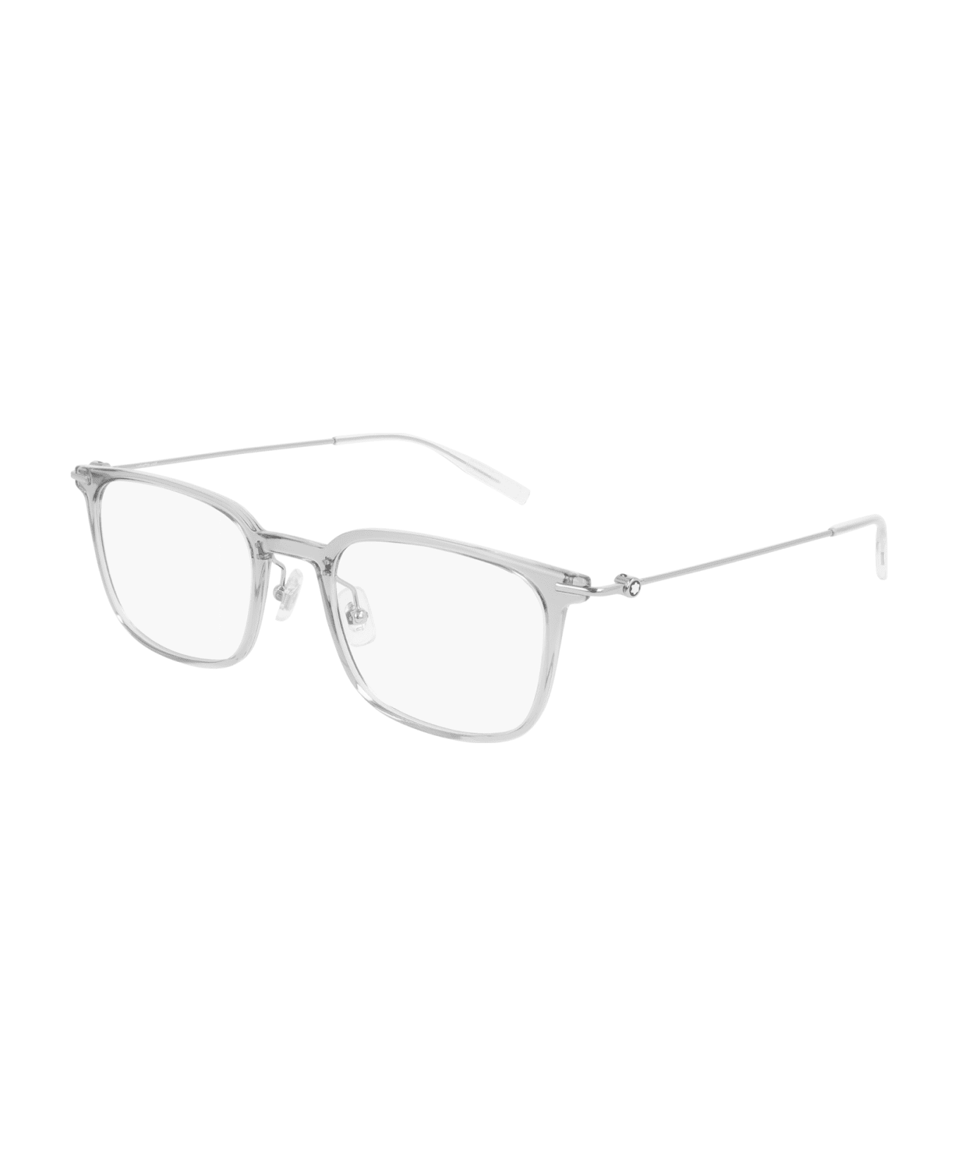 Montblanc MB0100O Eyewear - Grey Silver Transpare アイウェア