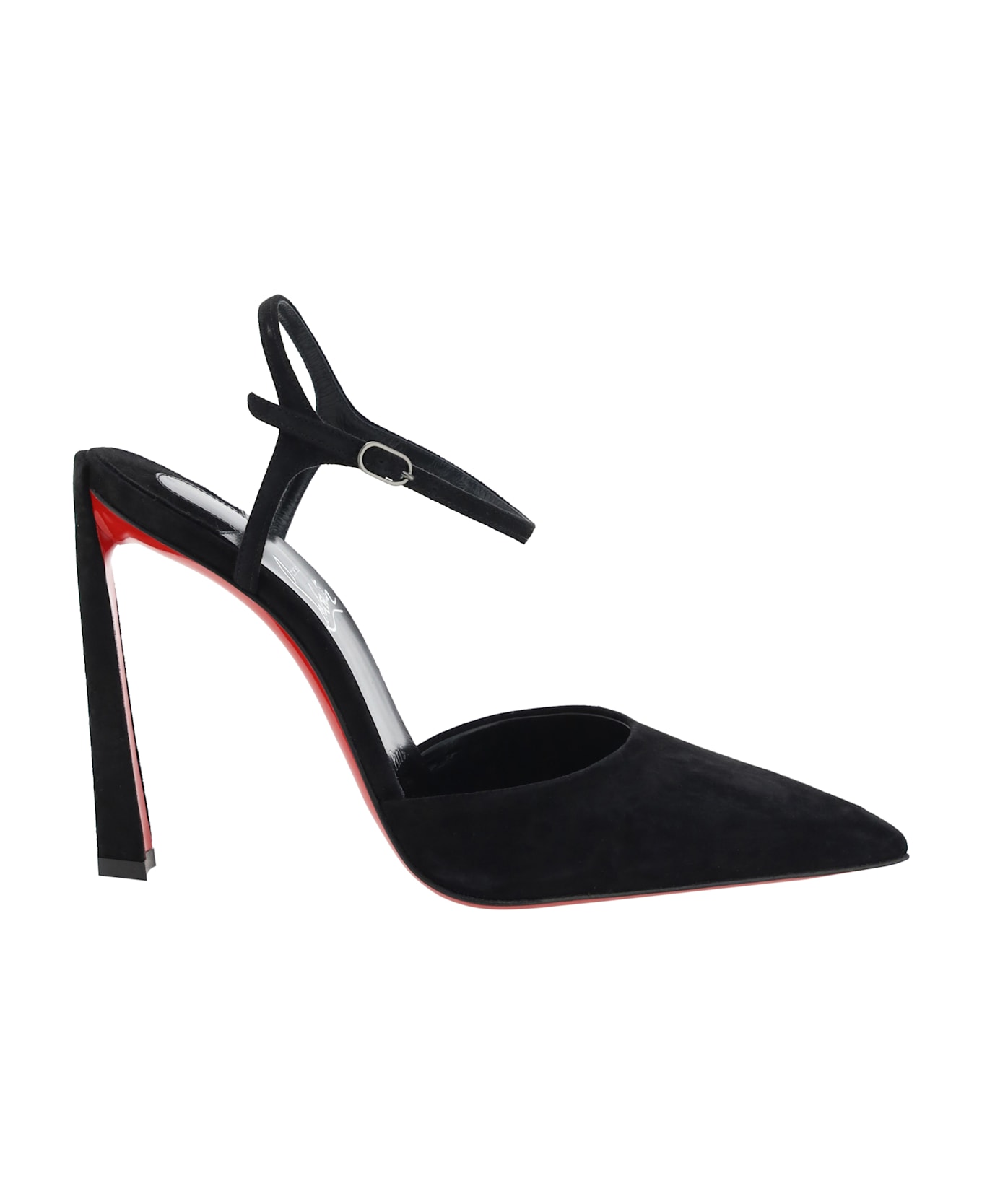 Christian Louboutin Condora Riviera 100 Veau Velours/lining - Black/lin Black