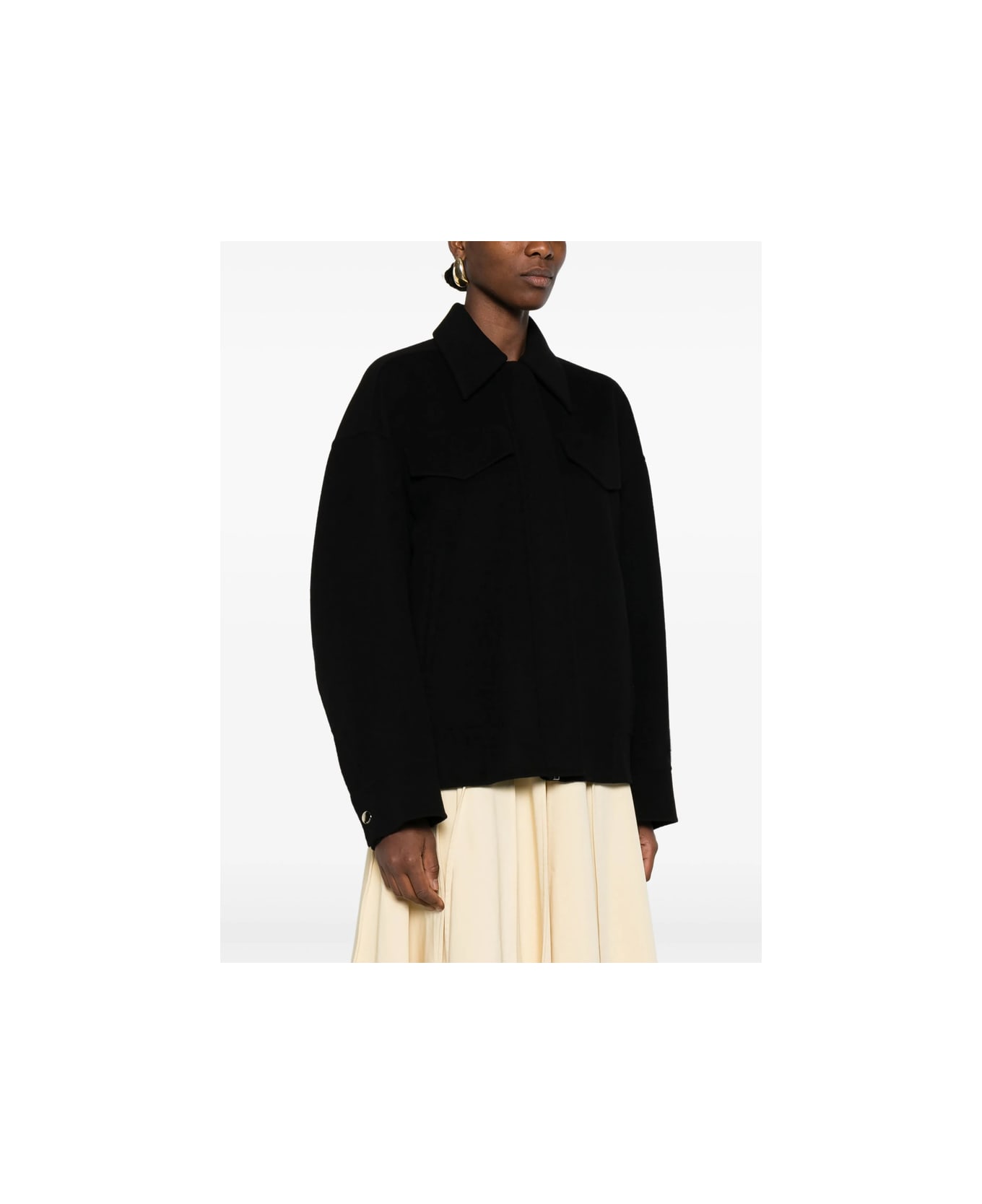 SportMax Coat - BLACK
