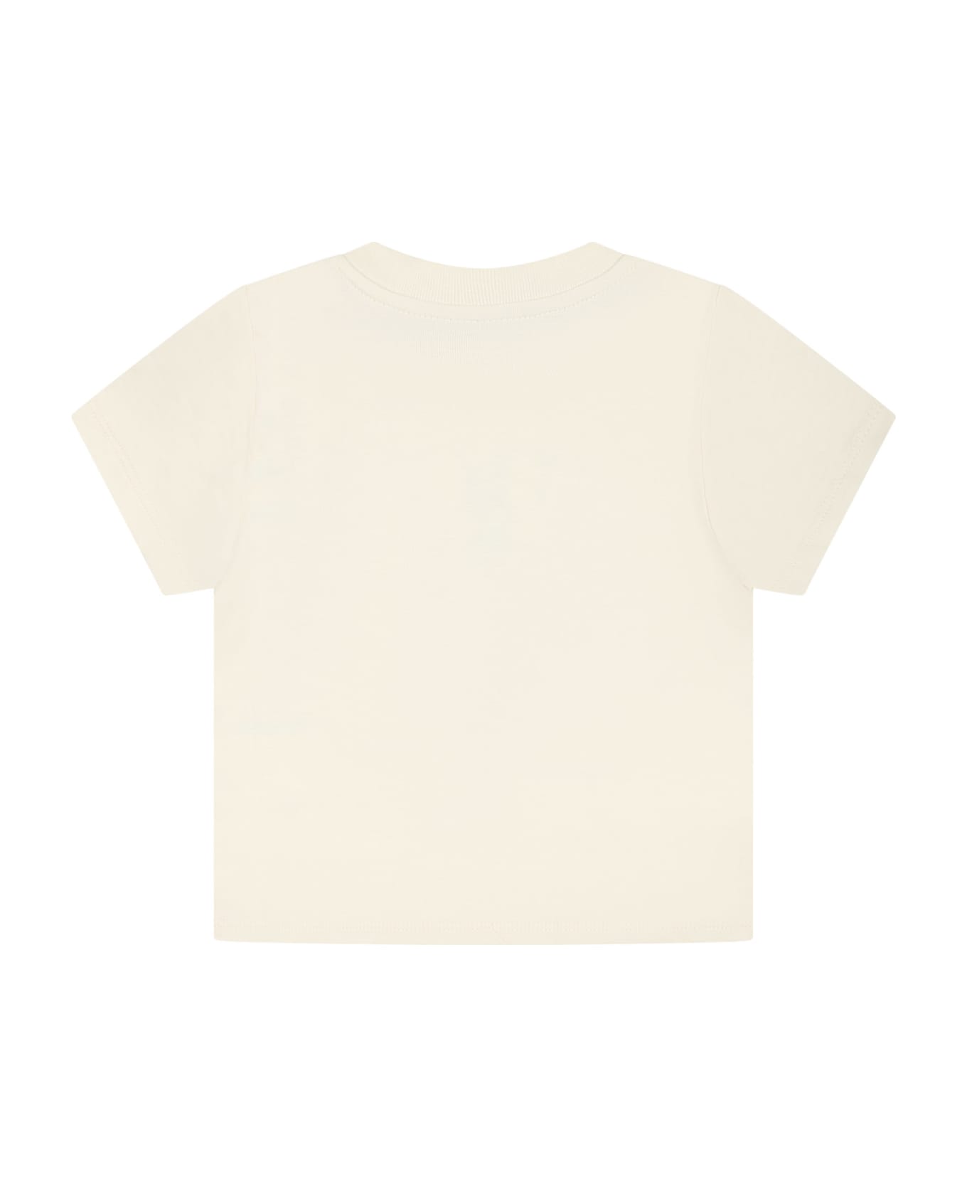 Gucci Ivory T-shirt For Baby Girl With Peter Rabbit - IVORY Tシャツ＆ポロシャツ