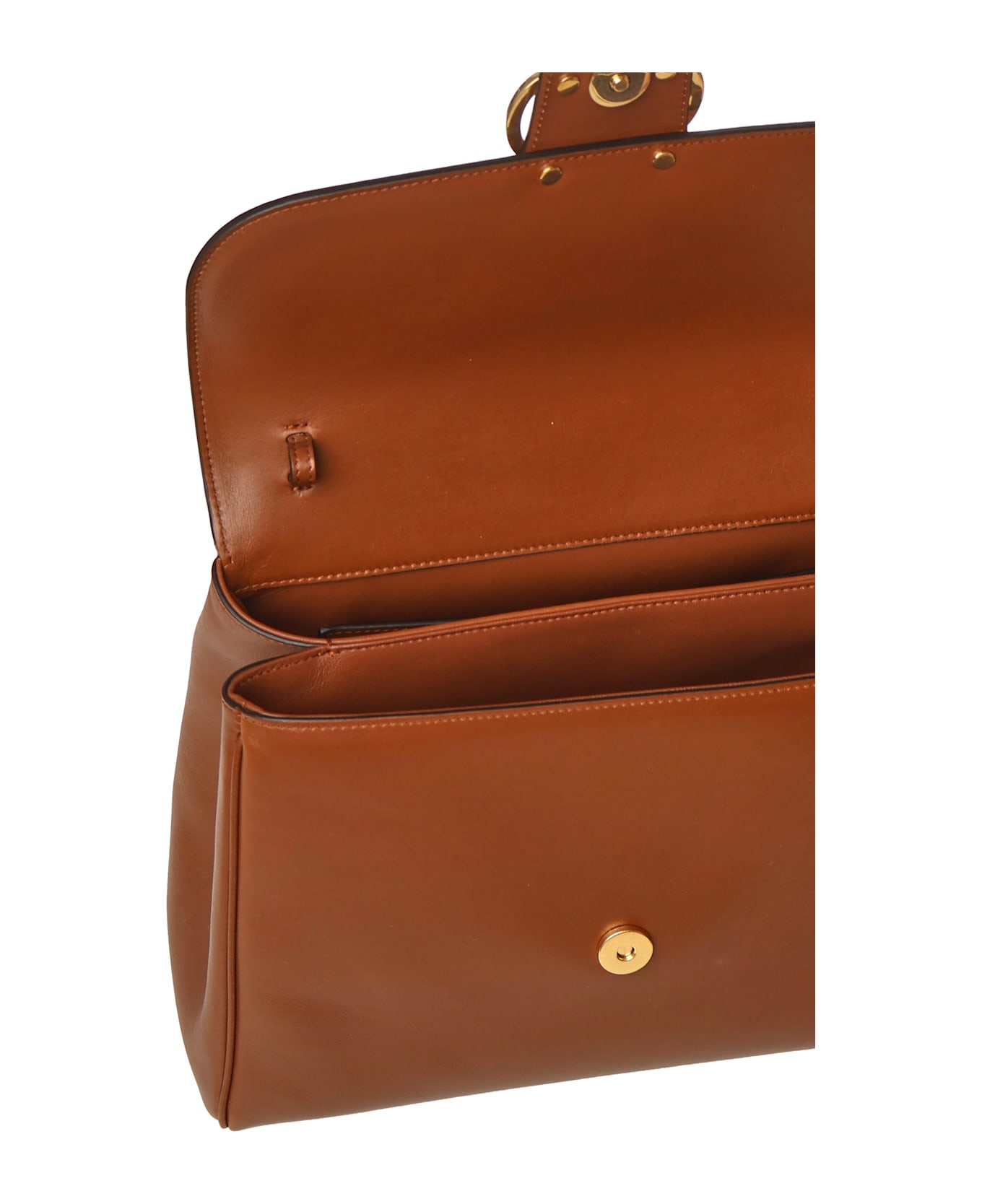 Valentino Garavani 9to5 Leather Bag - TOBACCO