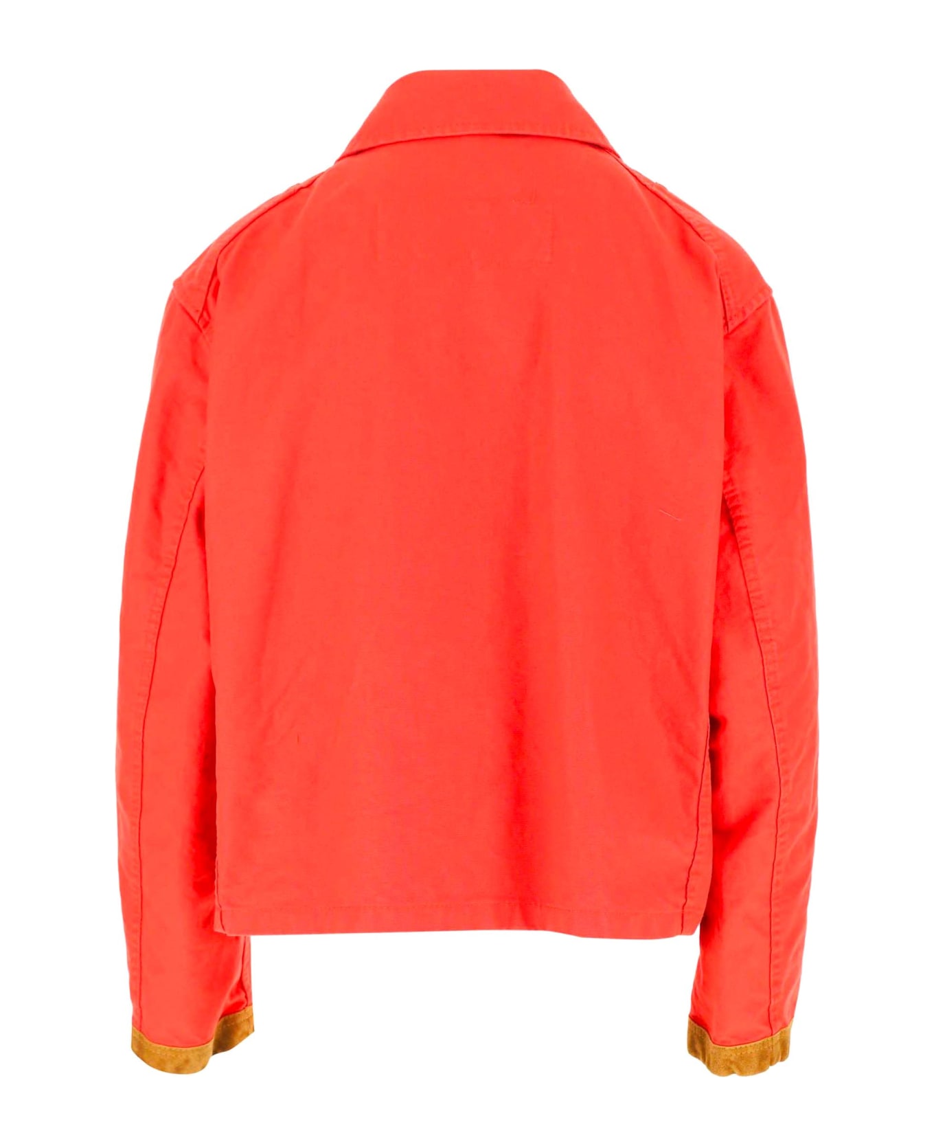 Fay Orange Cotton Jacket
