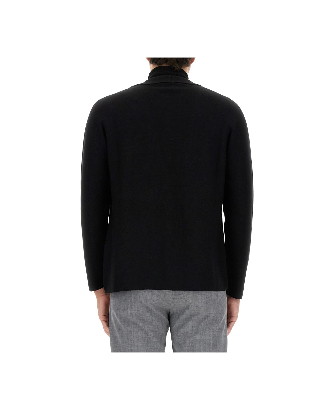 Lardini Knitted Jacket - Black ニットウェア