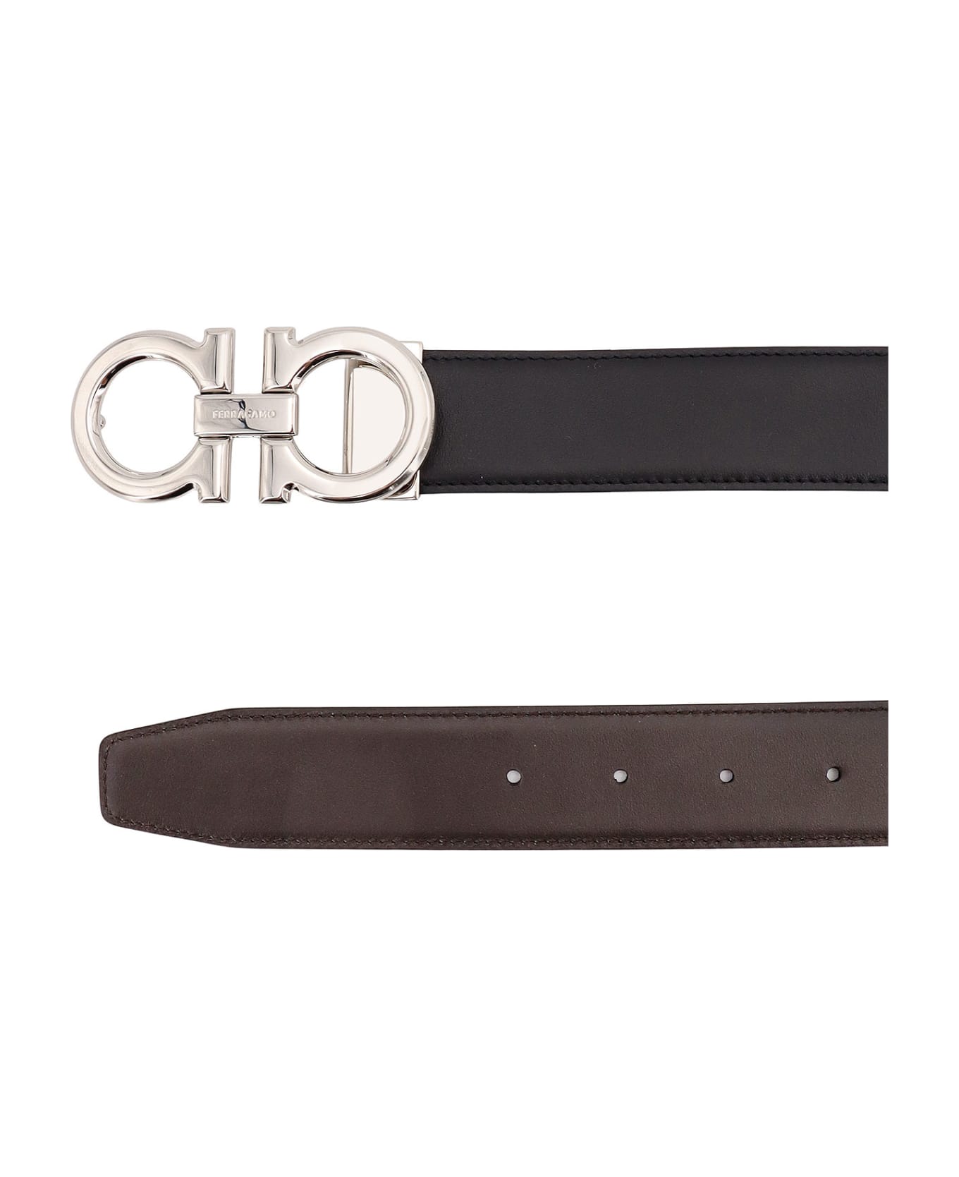 Ferragamo Leather Belt - Black