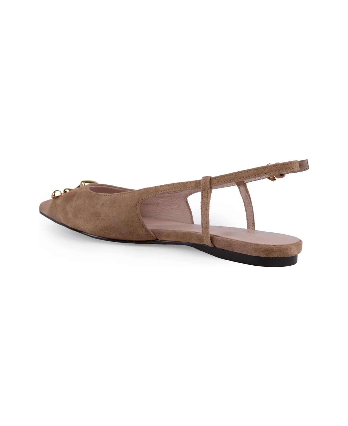Coccinelle C-me Slingback Sandals In Suede - SKIN