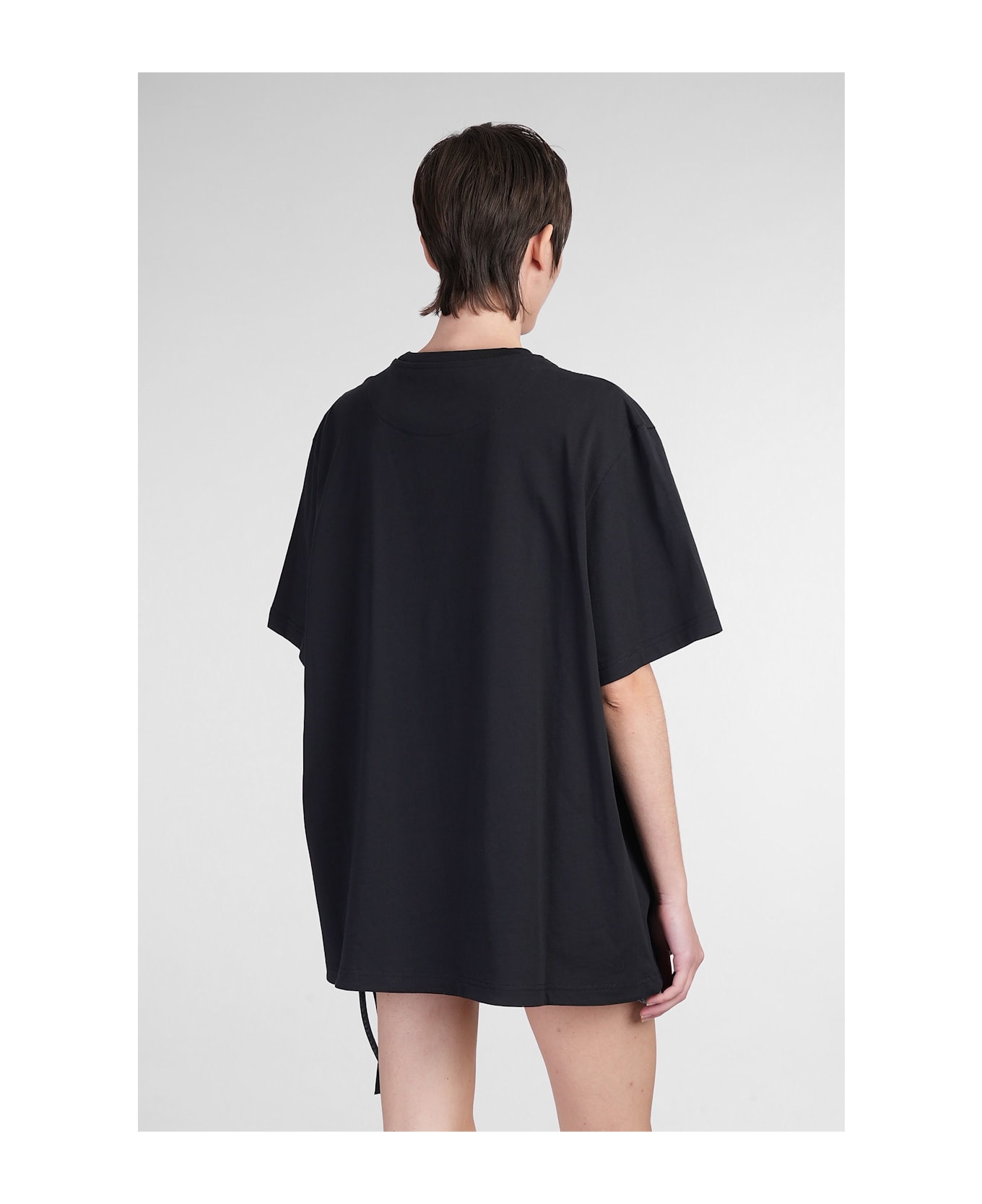 The Attico T-shirt In Black Cotton - black