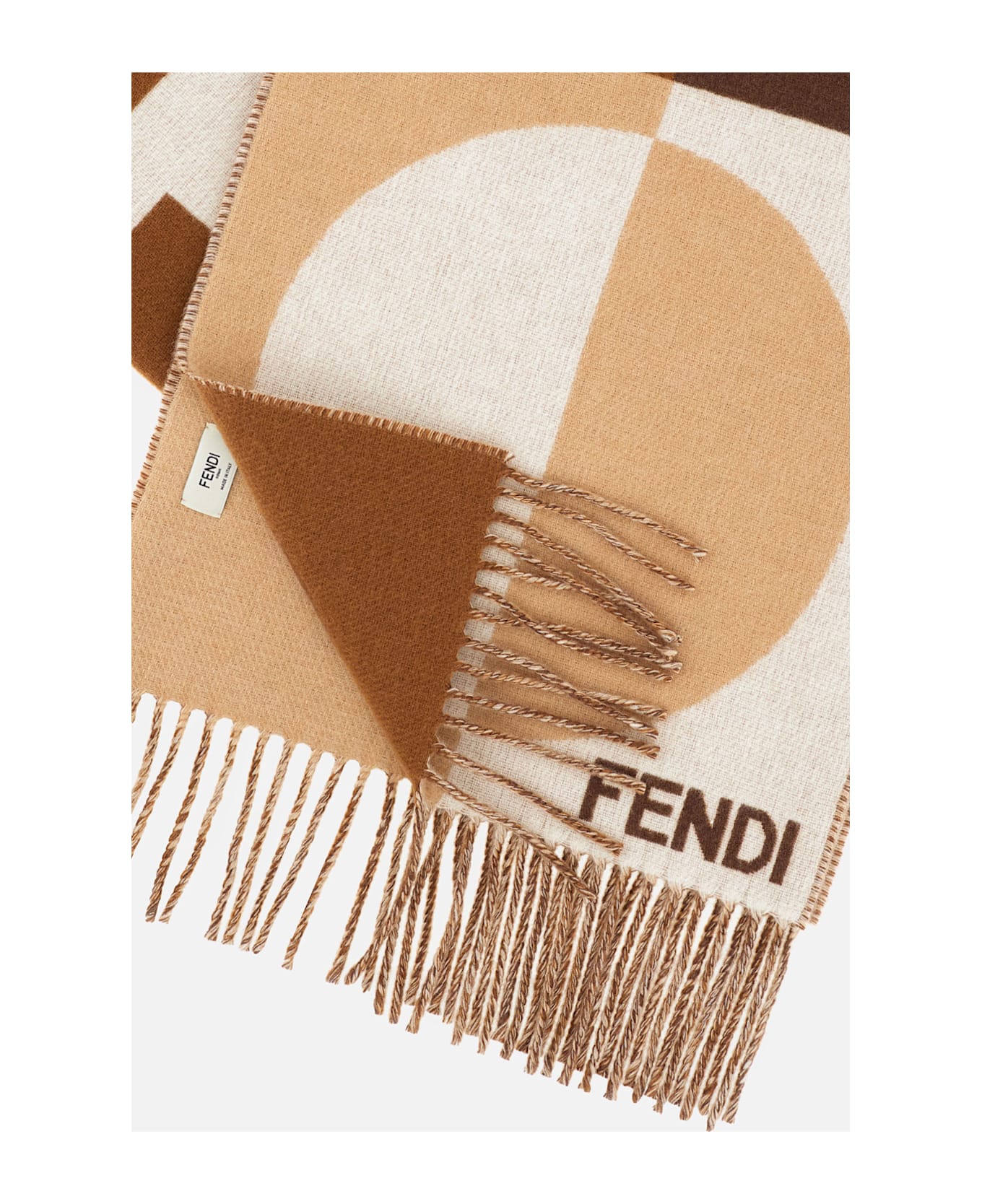 Fendi Deco Scarf - Beige