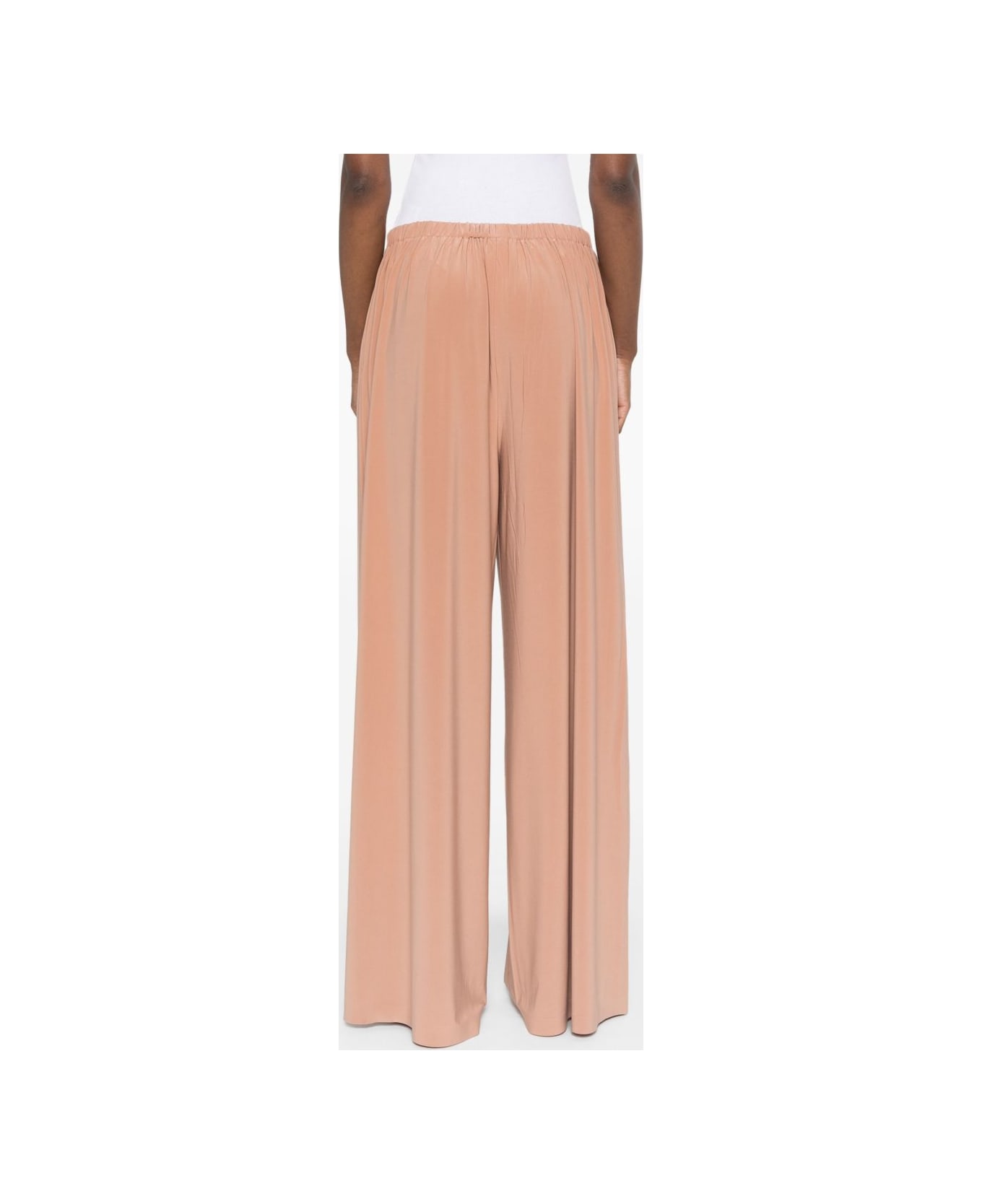 Norma Kamali Wide Leg Trousers - Beige