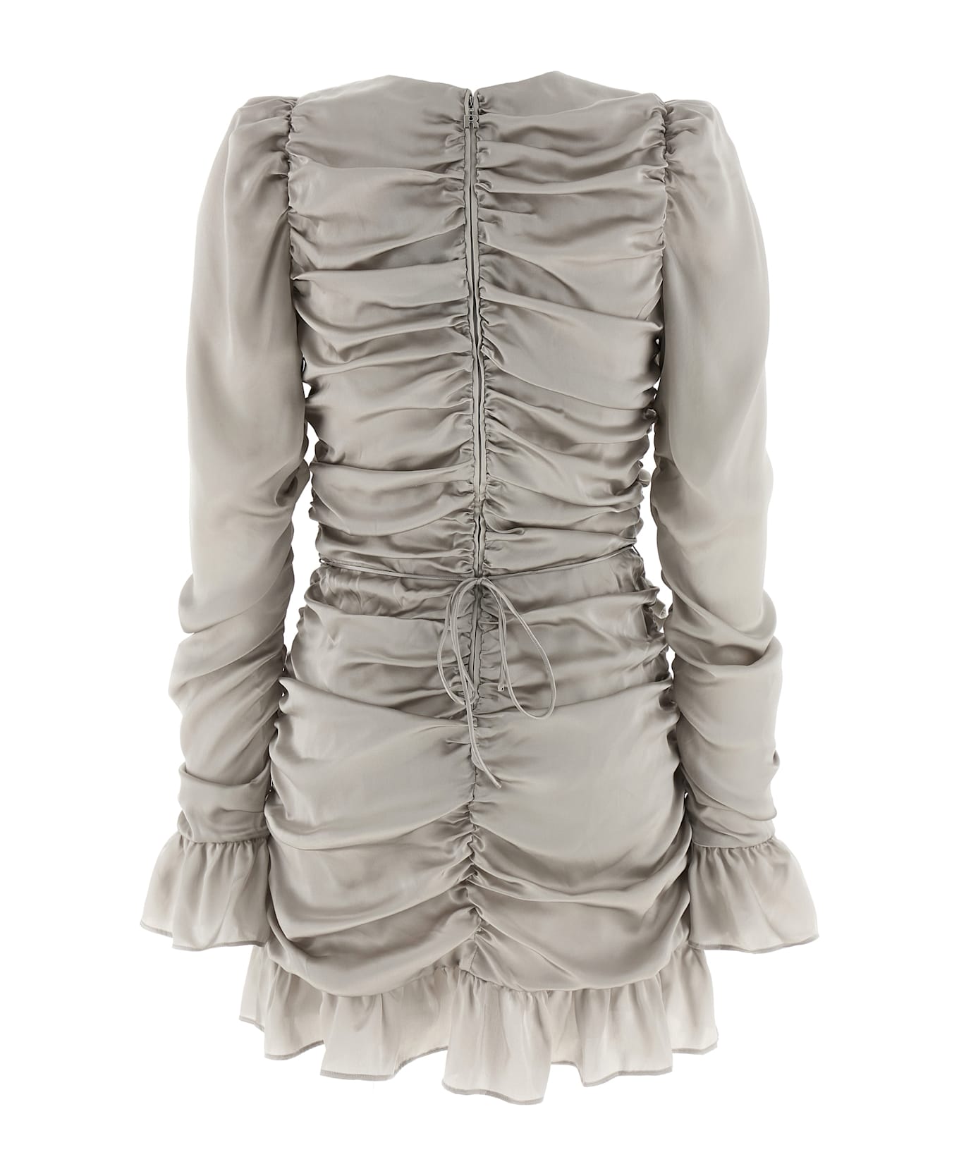 Rotate by Birger Christensen 'ls Mini Bow' Dress - Gray