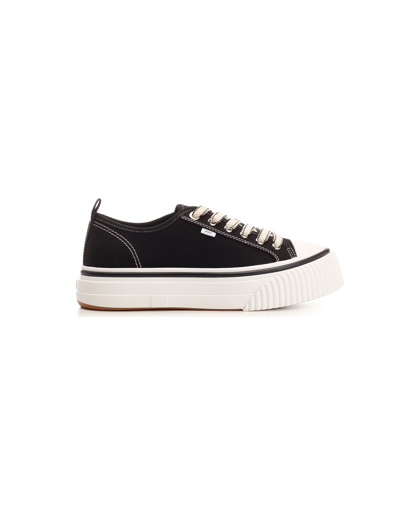 Ami Alexandre Mattiussi Low Top 'ami Sn1980' Sneakers - Black