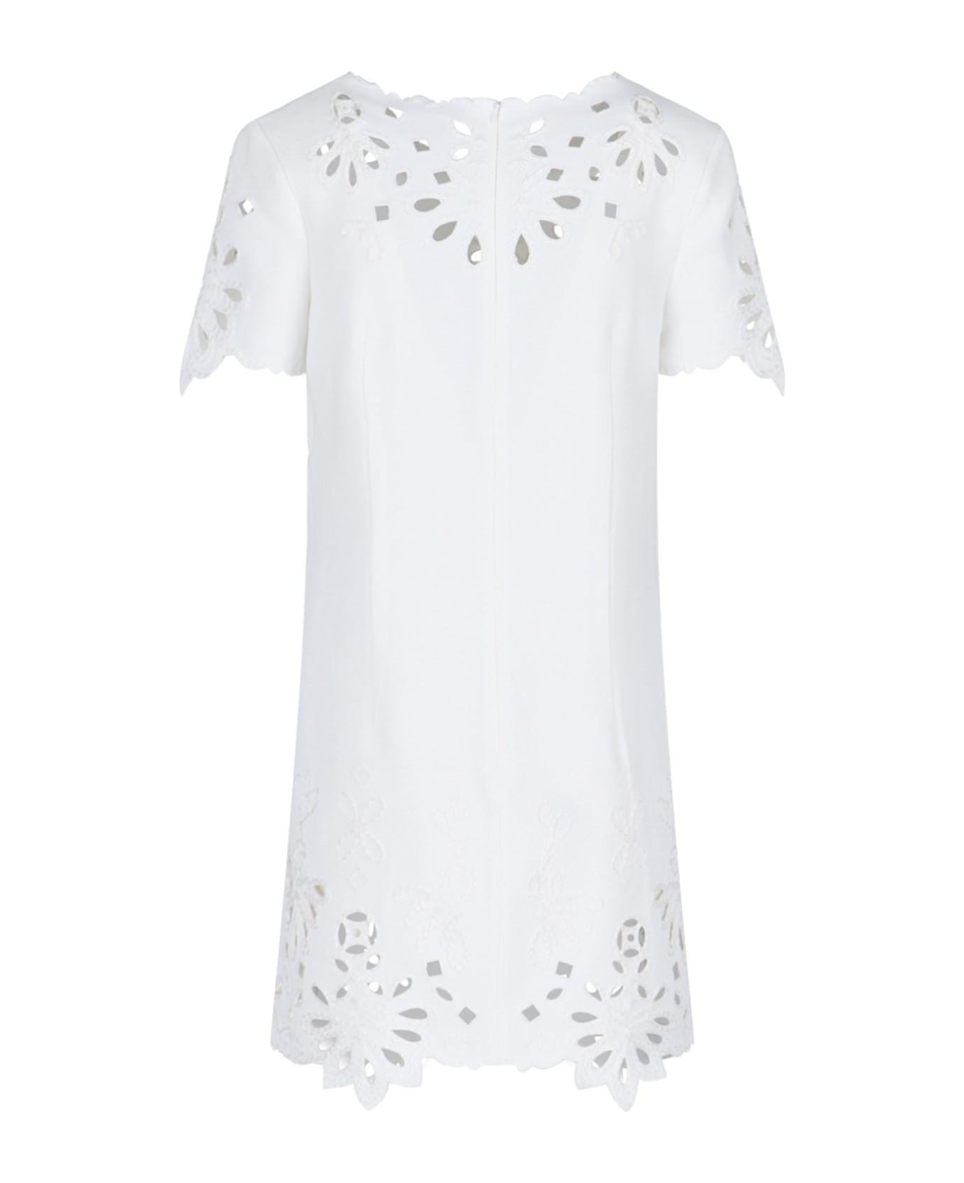 Ermanno Scervino Sangallo Mini Dress - White ワンピース＆ドレス