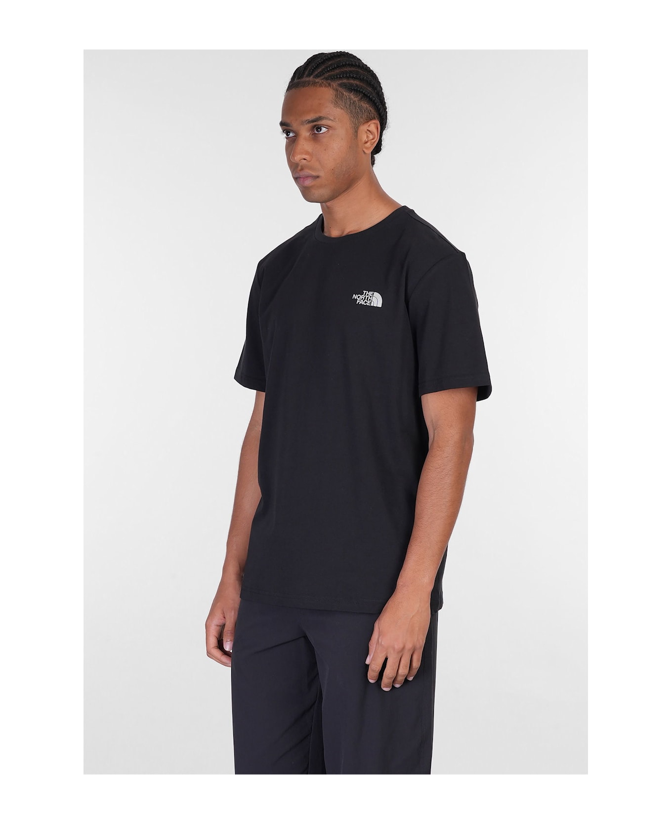 The North Face Ss Ref Box Nse Tee T-shirt In Black Cotton - black