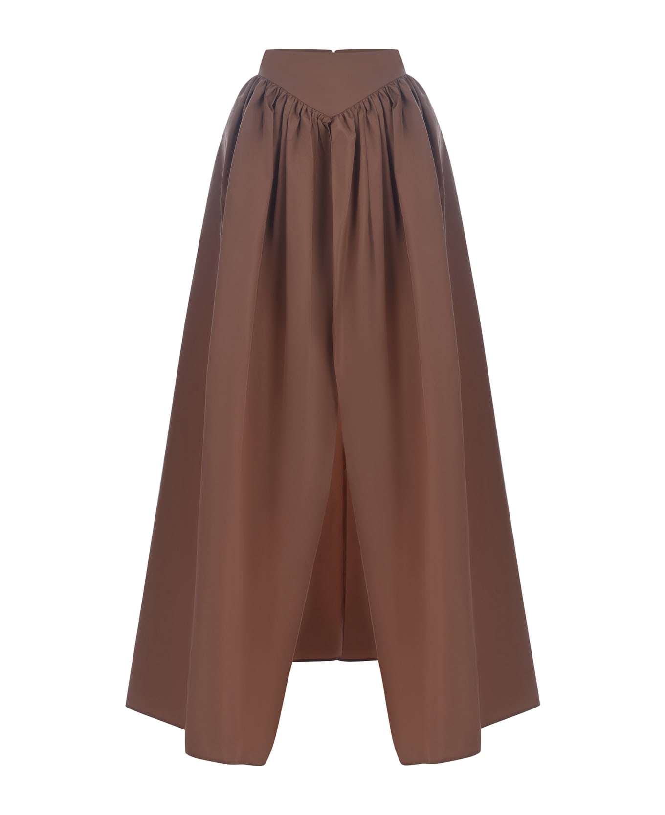 Pinko Long Skirt Made Of Taffeta - Marrone Fard Rosiccio