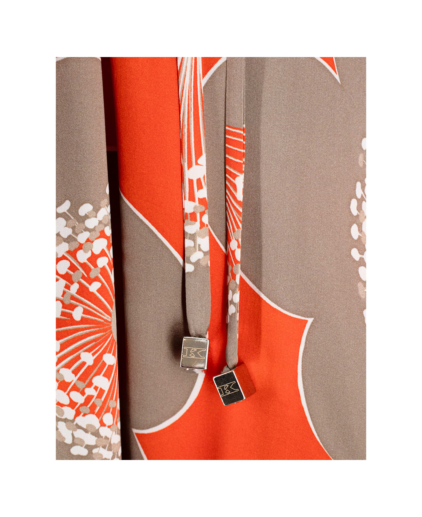Kiton Dress - ORANGE/TAUPE