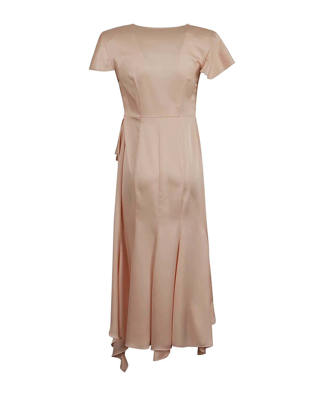 Philosophy di Lorenzo Serafini Ruffle Trimmed Asymmetric Dress - Pink ワンピース＆ドレス