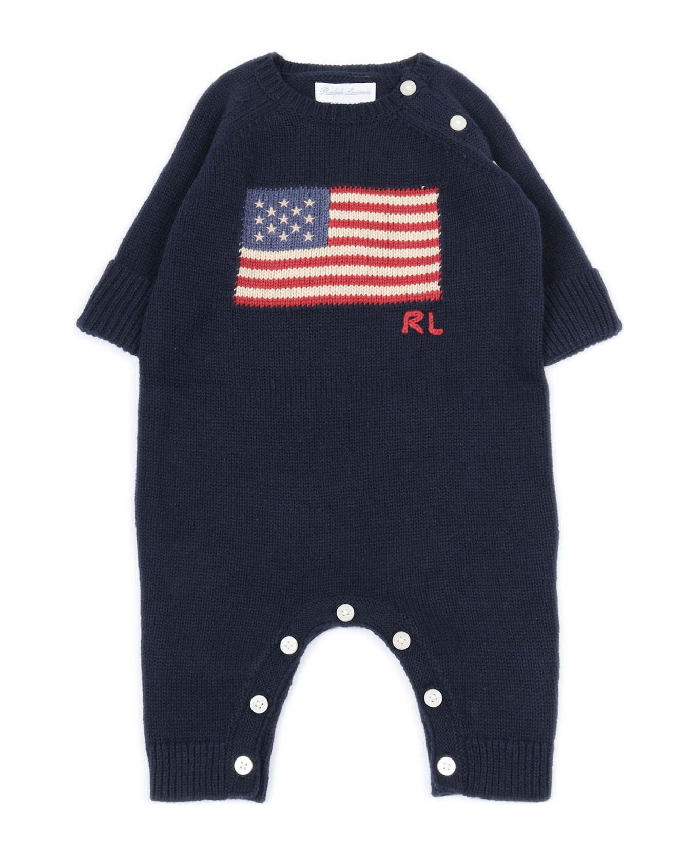 Polo Ralph Lauren Flag-one Piece-coverall - BLUE