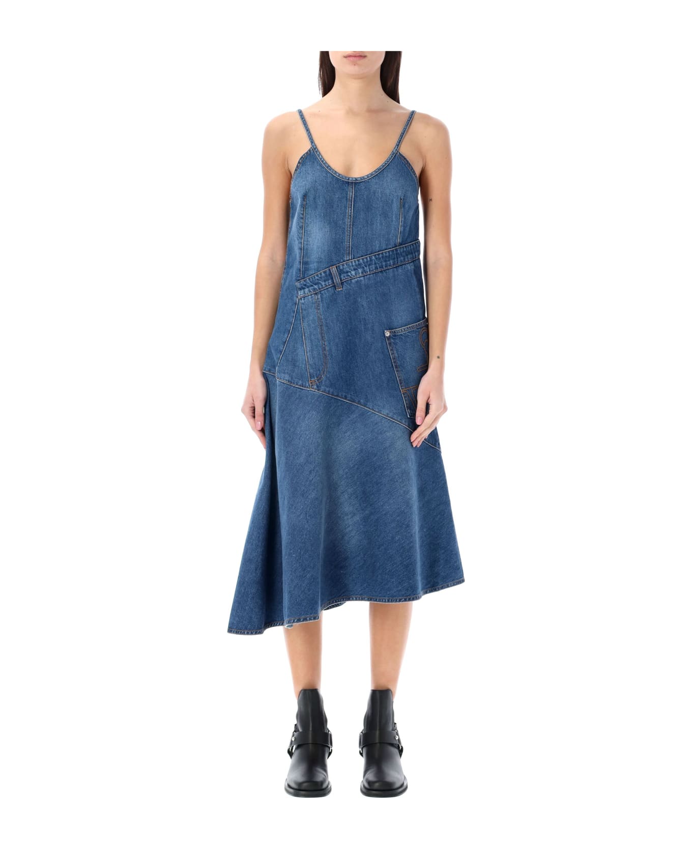 J.W. Anderson Twisted Denim Dress - LIGHT BLUE ワンピース＆ドレス
