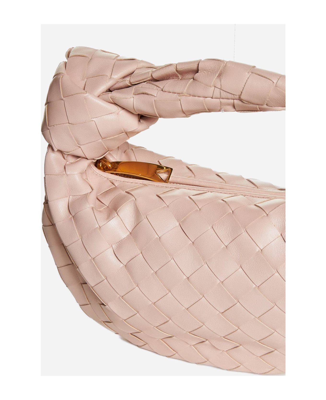 Bottega Veneta Mini Jodie Intrecciato Nappa Leather Bag - Lotus Gold