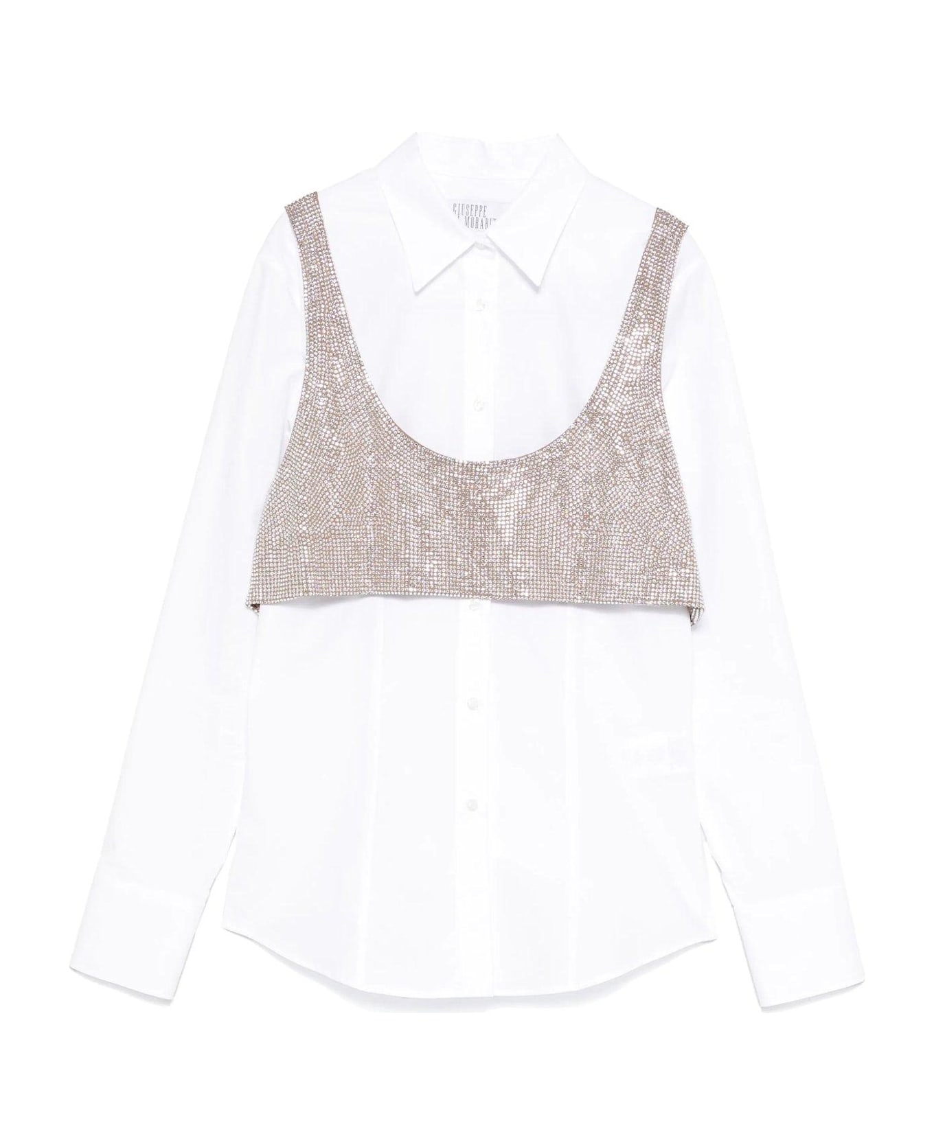 Giuseppe di Morabito Embellished Layered Top - Bianco