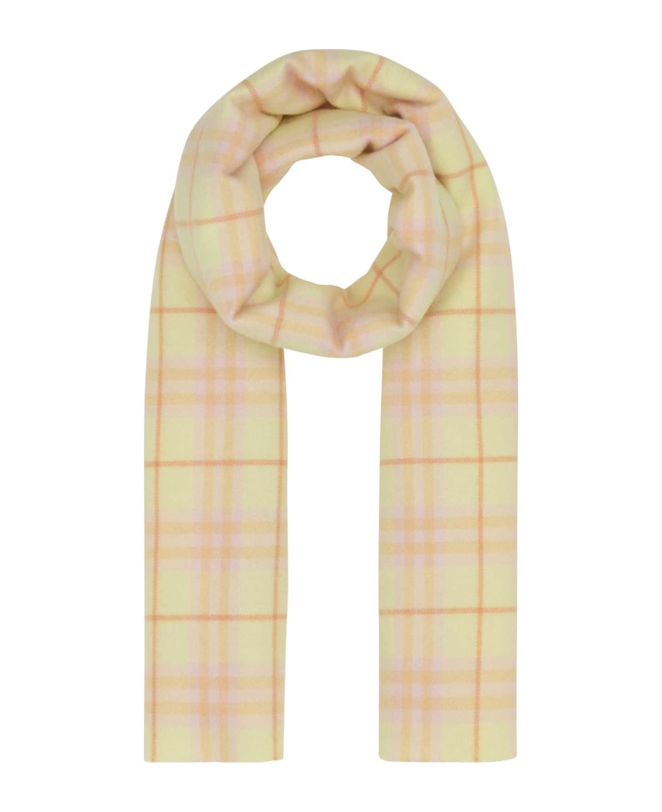 Burberry Embroidered Cashmere Scarf - SHERBET