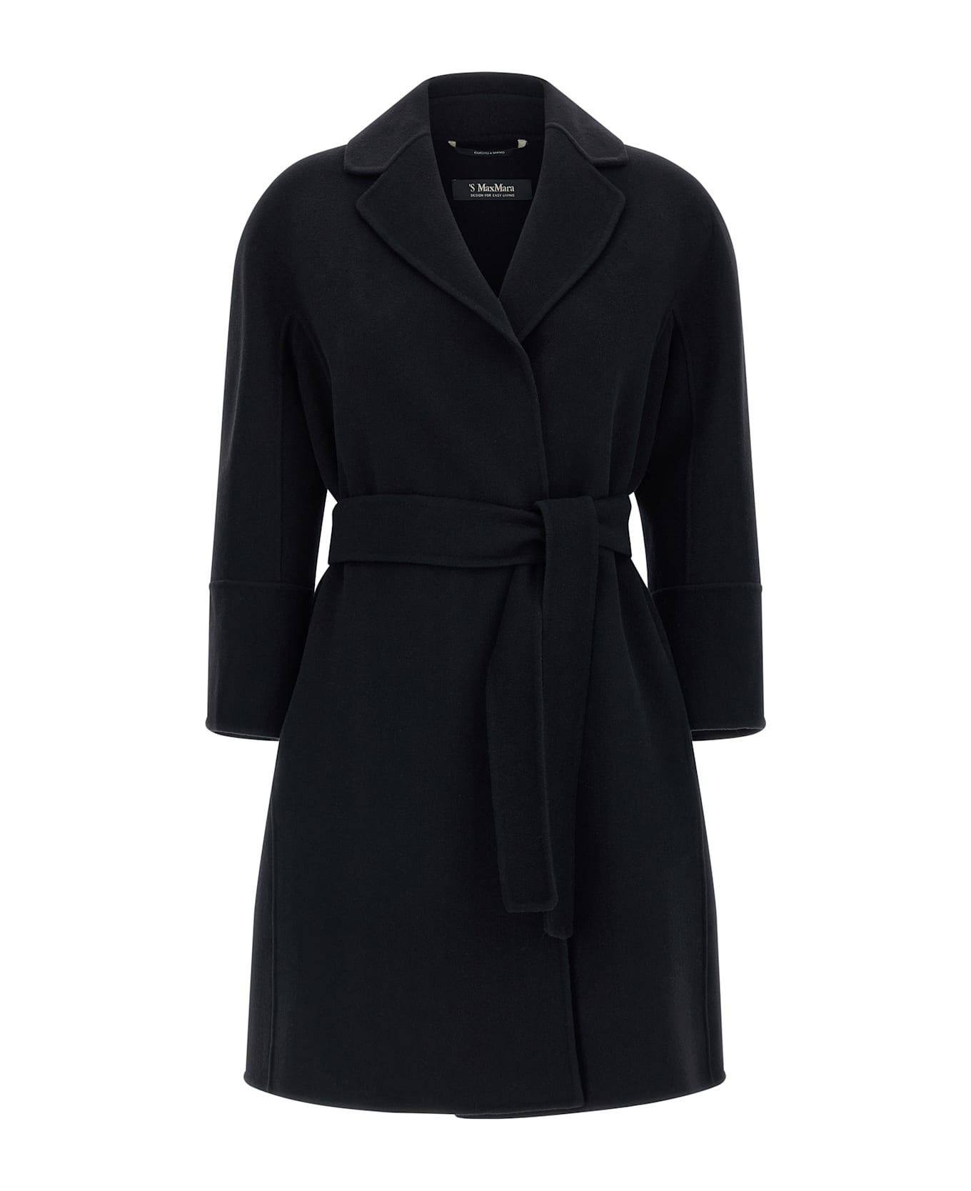 
S Max Mara 
arona
 Coat - Black  