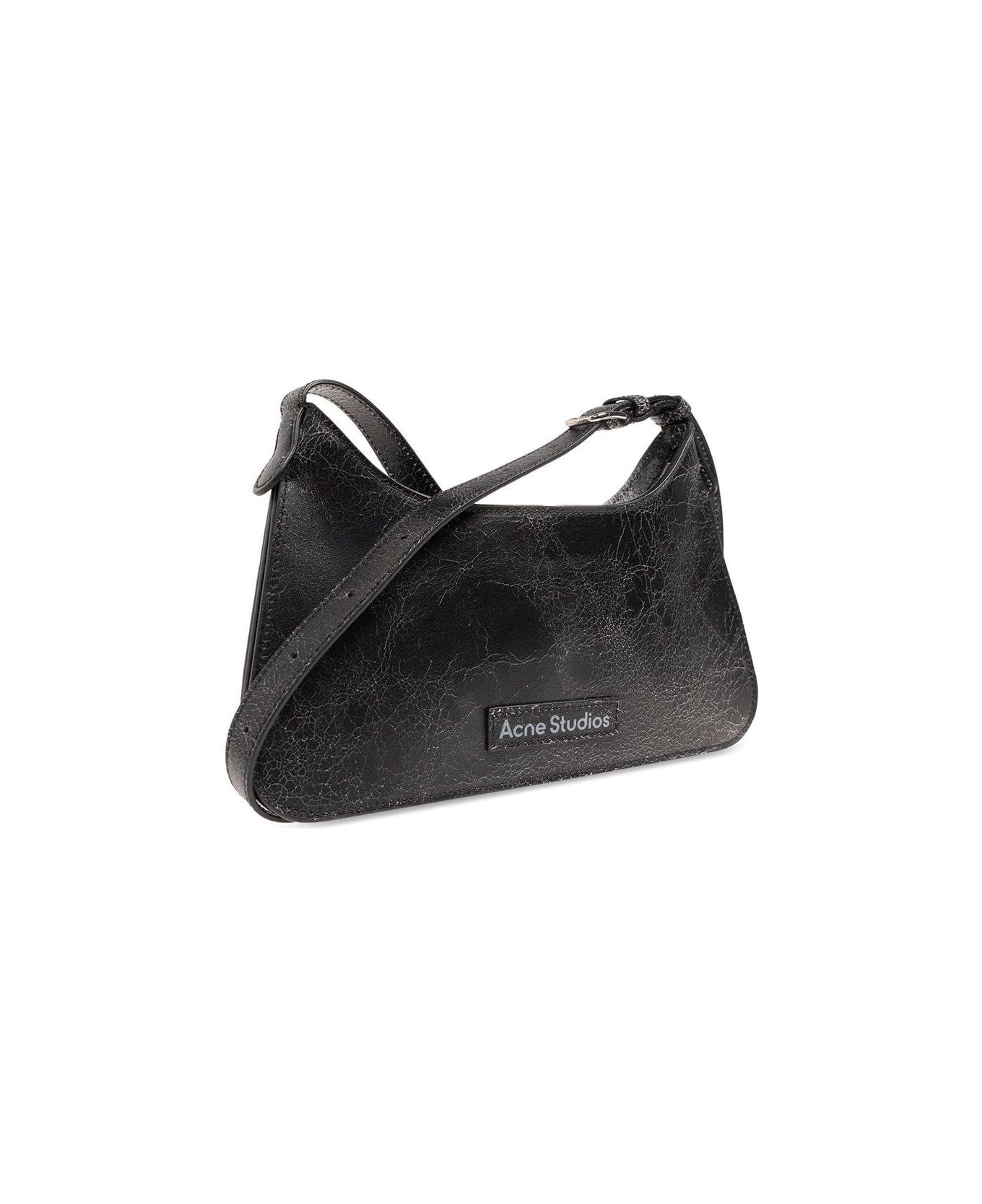 Acne Studios Platt Zip-up Shoulder Bag - BLACK