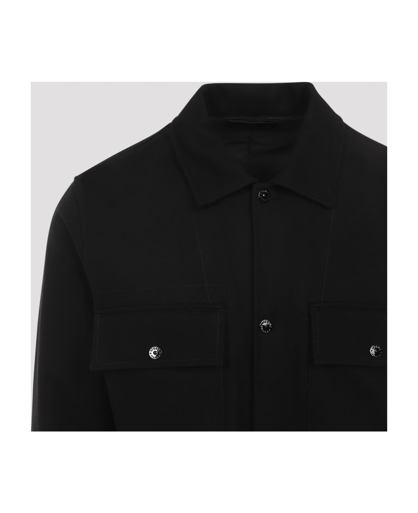 Stone Island Ghost Overshirt - Black ジャケット