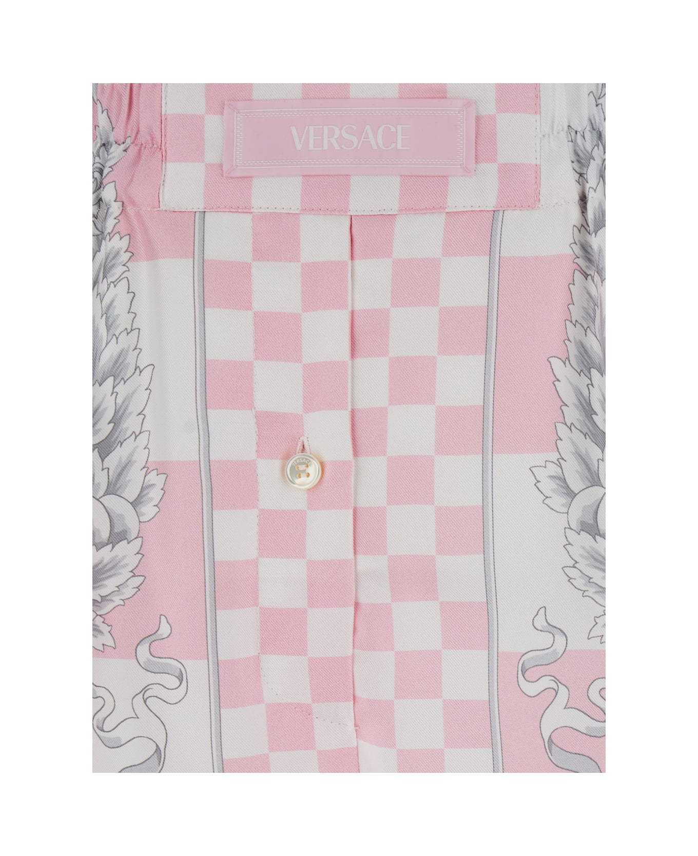 Versace Silk Duchesse Shorts - Pink ショートパンツ