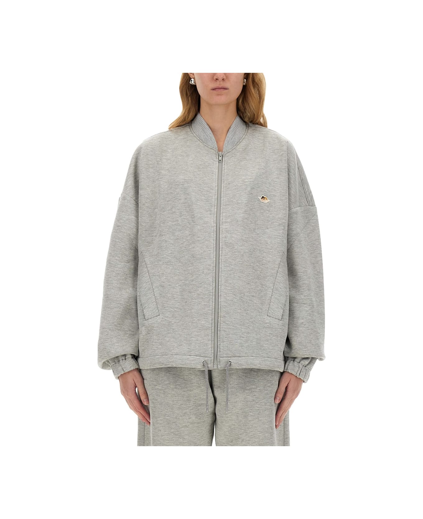 Fiorucci Zippered Sweatshirt "angel" - GREY