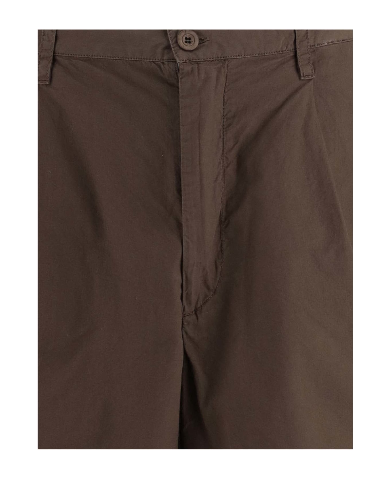 Emporio Armani Cotton Bermuda Shorts - Cocco