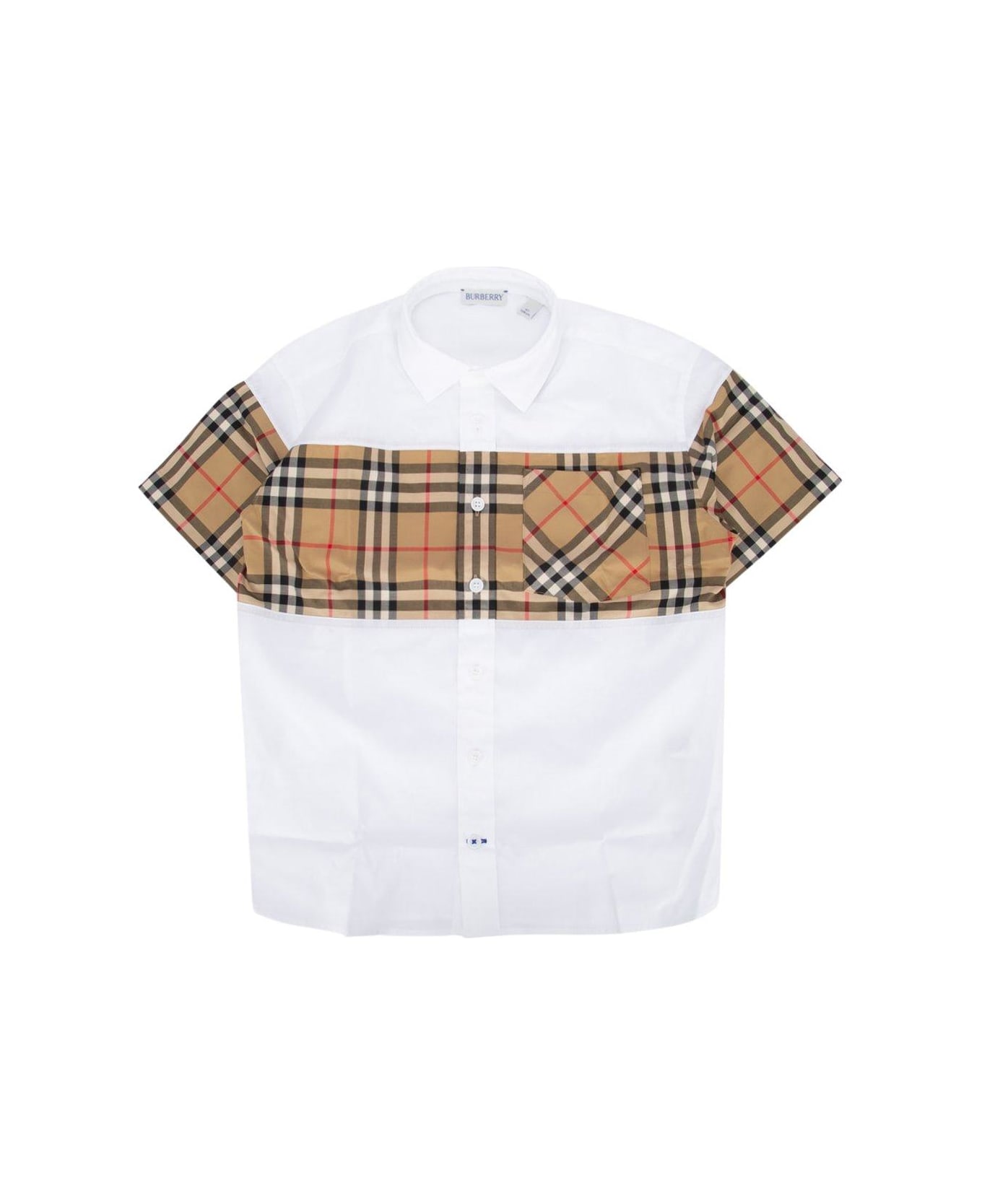 Burberry Check Pattern Short-sleeved Shirt シャツ