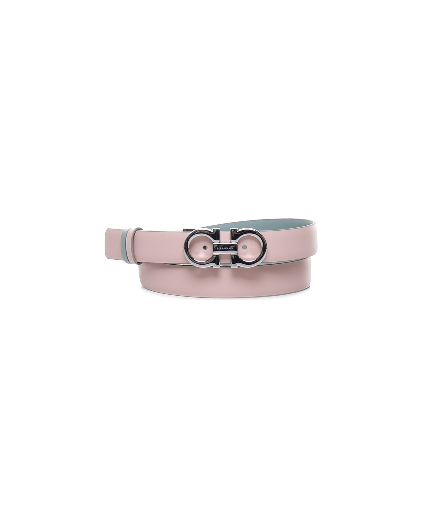Ferragamo Reversible Leather Belt - Pink, sugar paper