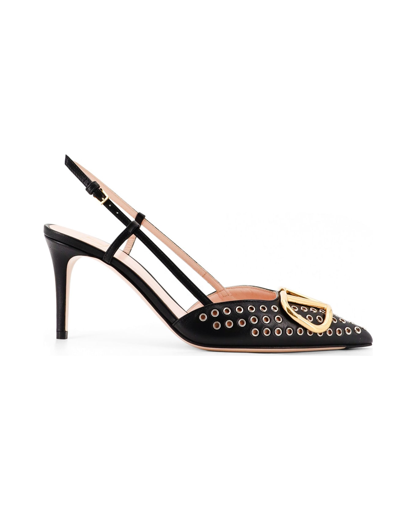 Valentino Garavani Leather Slingback Décolleté - Black