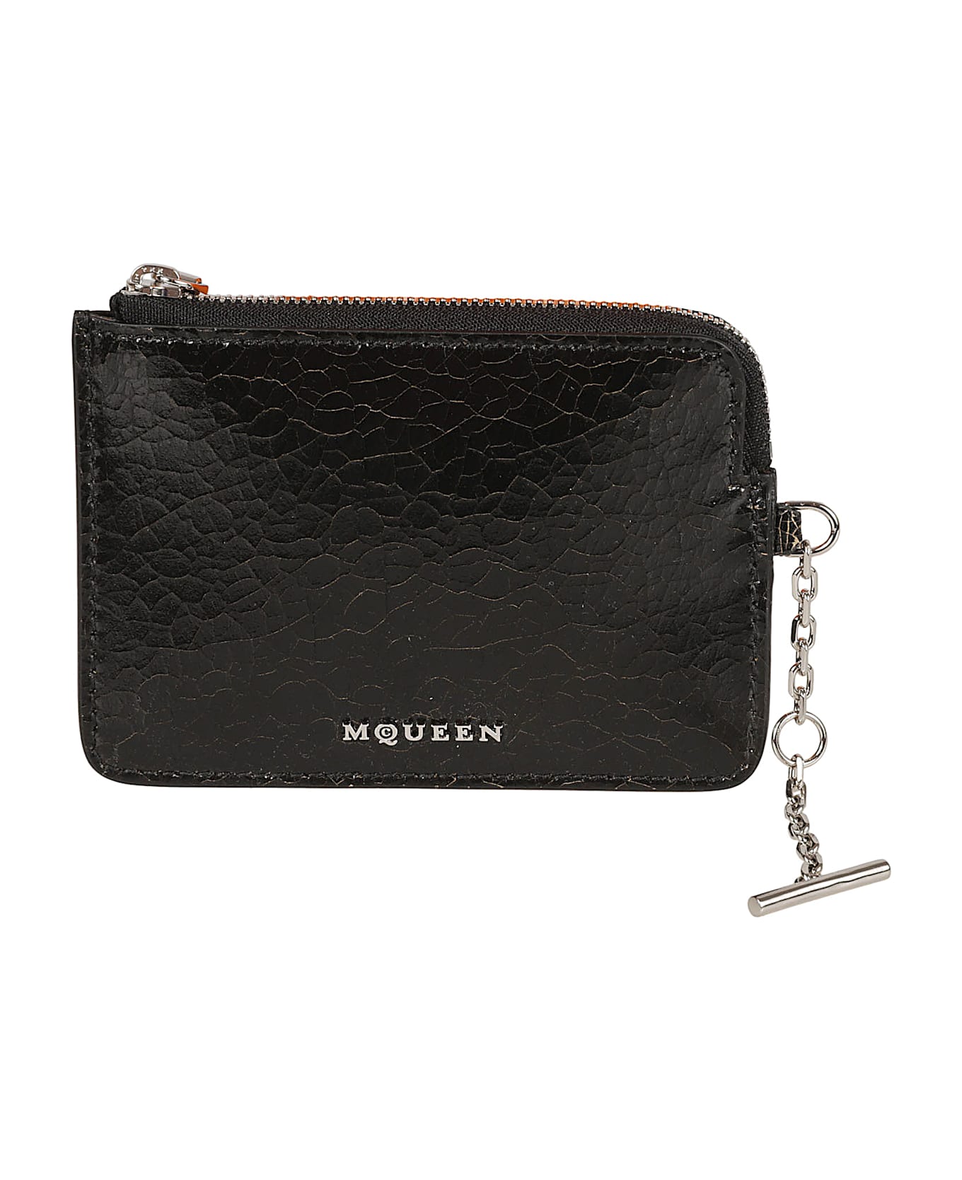 Alexander McQueen Black Leather Card Holder - Black