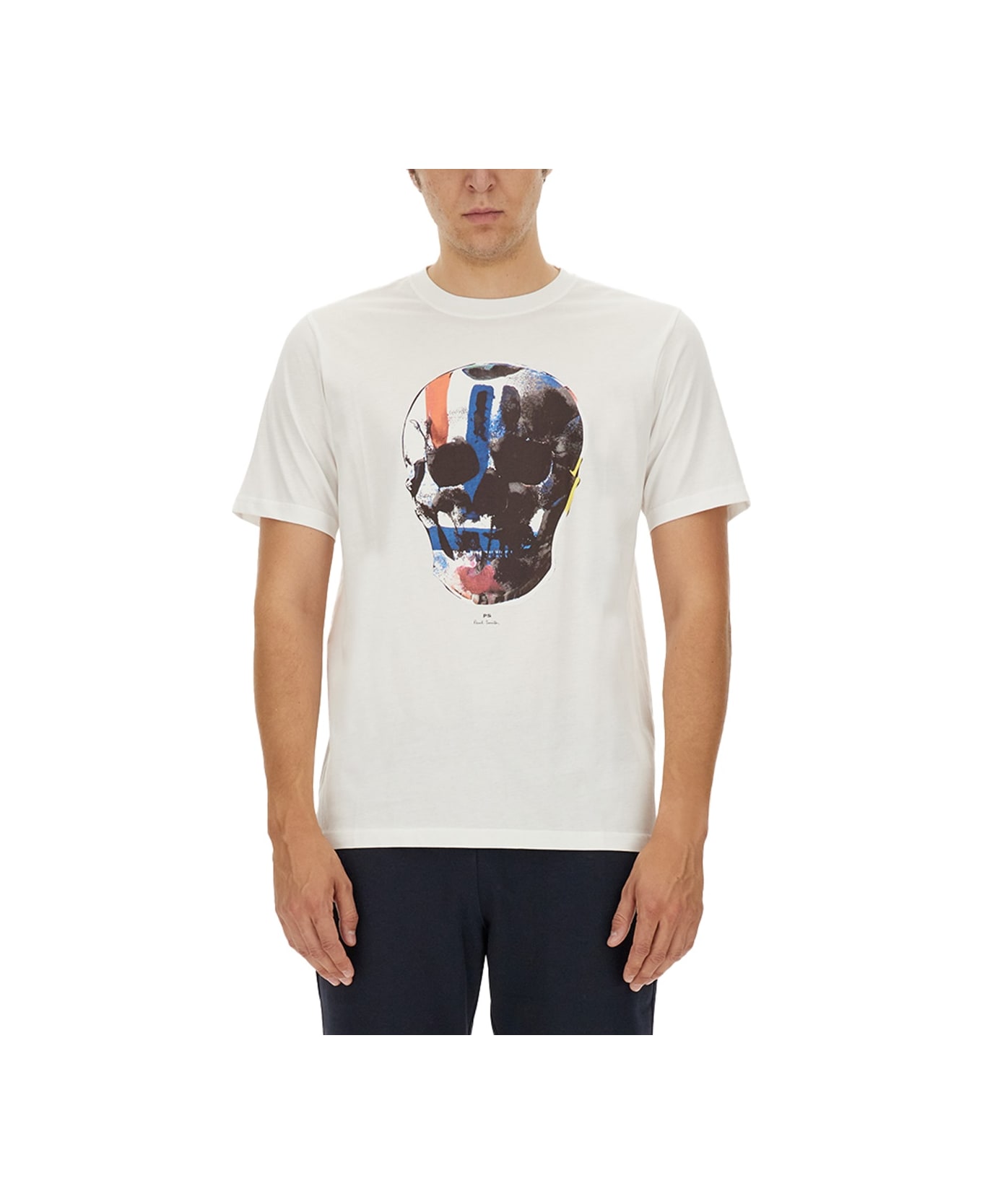 PS by Paul Smith Skull T-shirt - WHITE