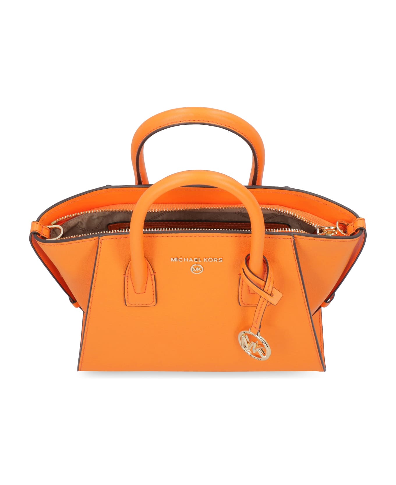 MICHAEL Michael Kors Avril Small Leather Handbag - Orange