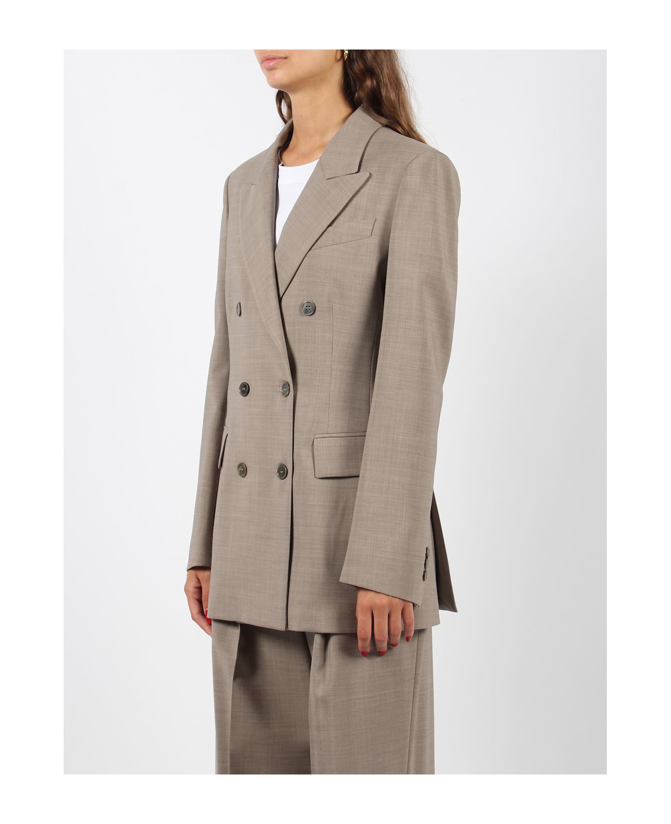 Parosh Double Breasted Blazer - Grey