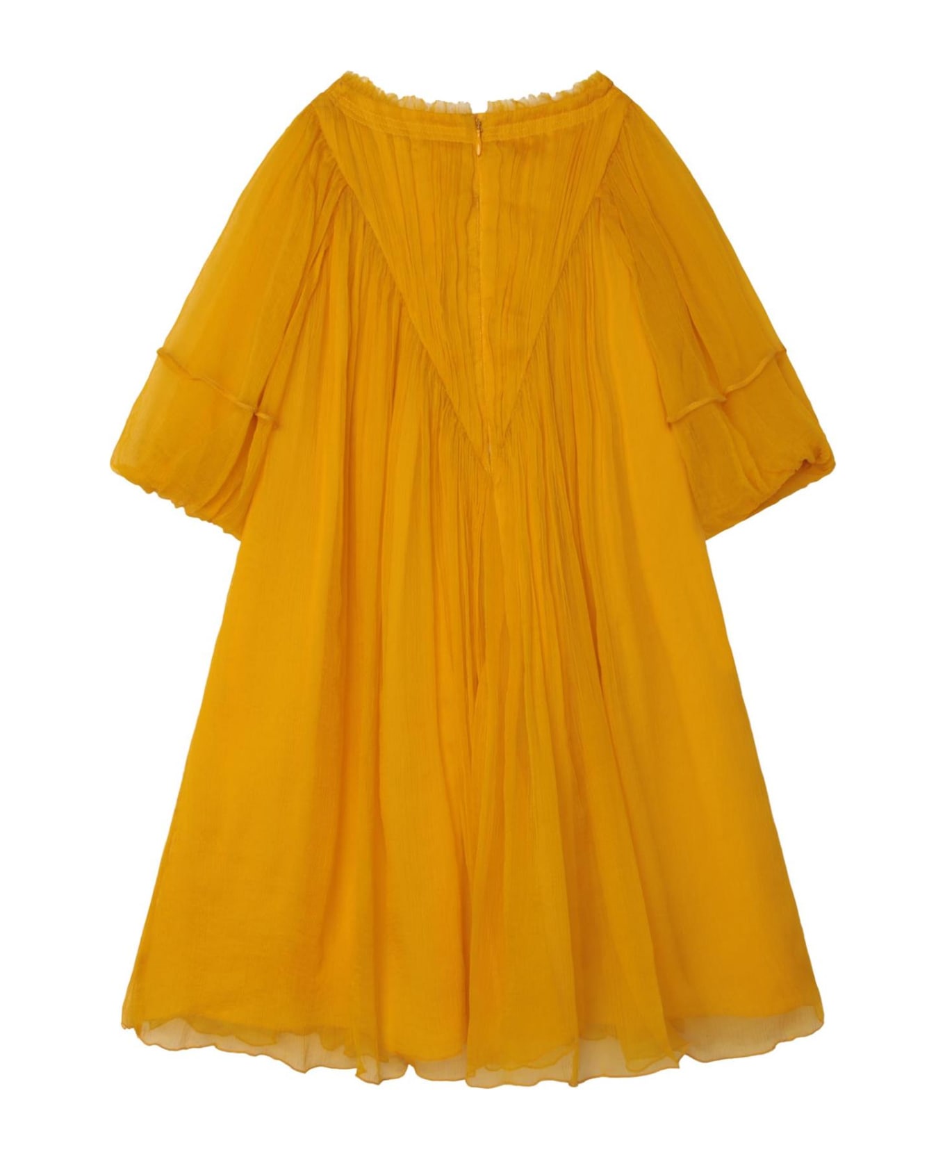 Chloé Dress With Chiffon - Yellow