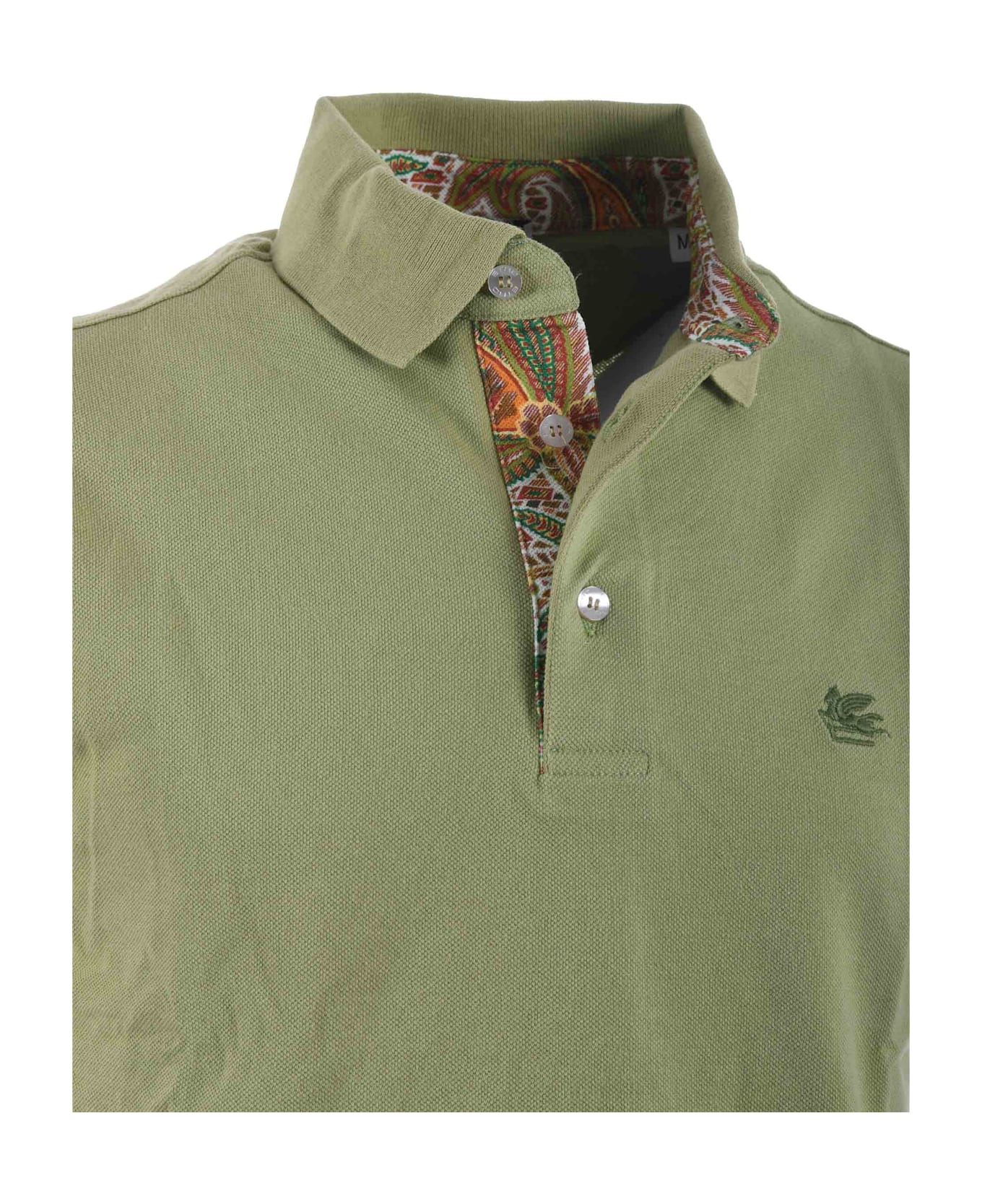 Etro Logo Polo Shirt - Verde oliva