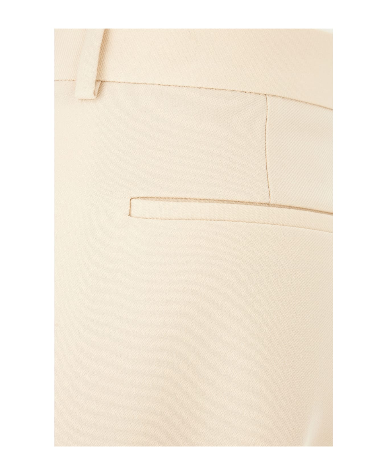 Valentino Garavani Skin Pink Wool Pants - BURRO