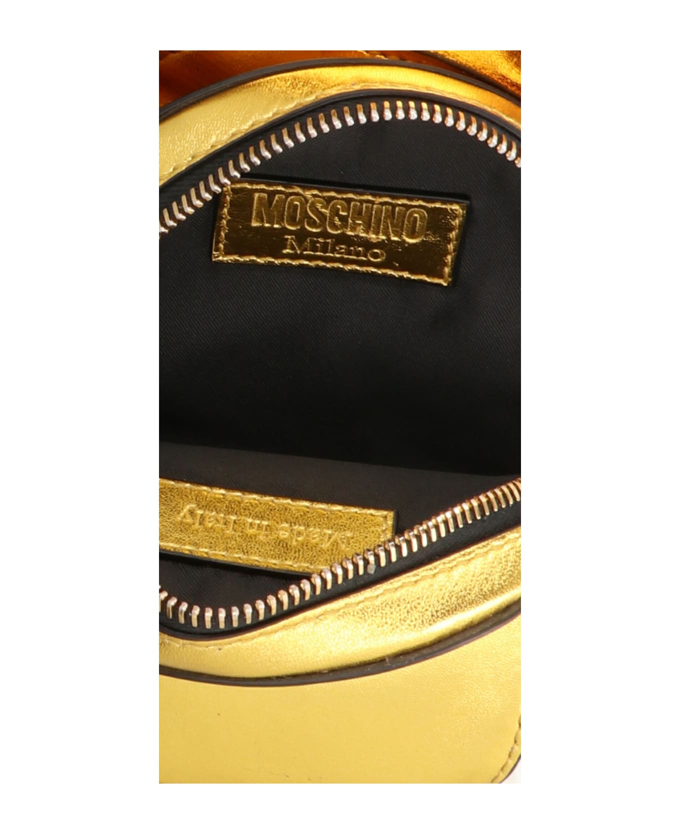 Moschino 'mirror' Clutch - Gold クラッチバッグ