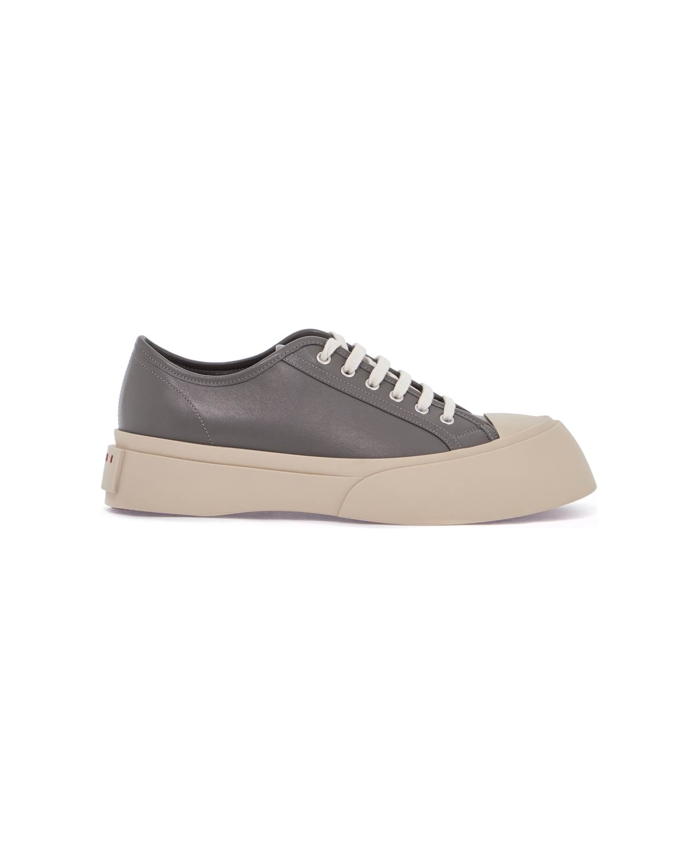Marni Elegant Gray Calfskin Men
s Sneakers - NEUTRAL GREY (Grey)