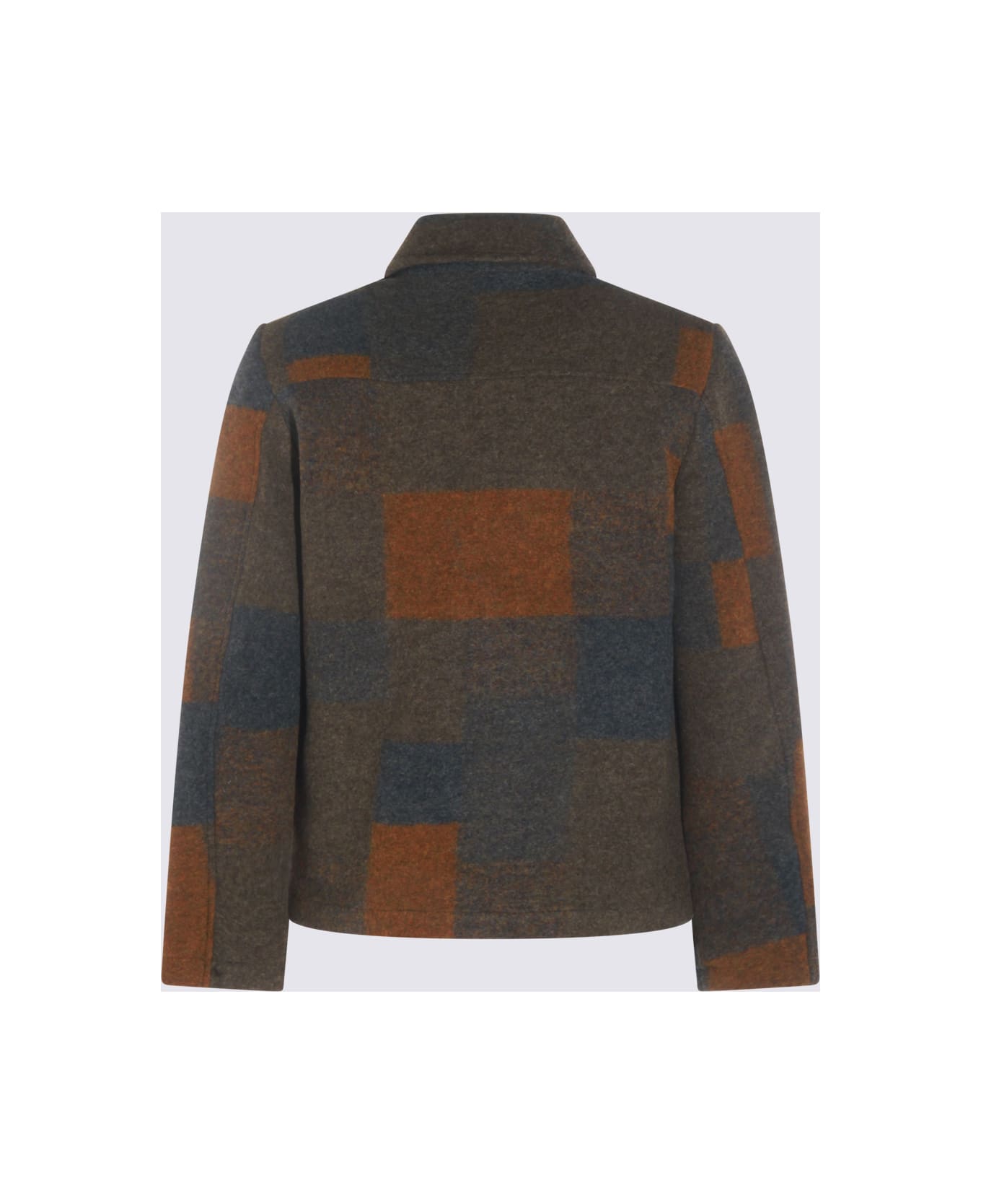 NN07 Multicolor Wool Gael Casual Jacket - BROWN CHECK