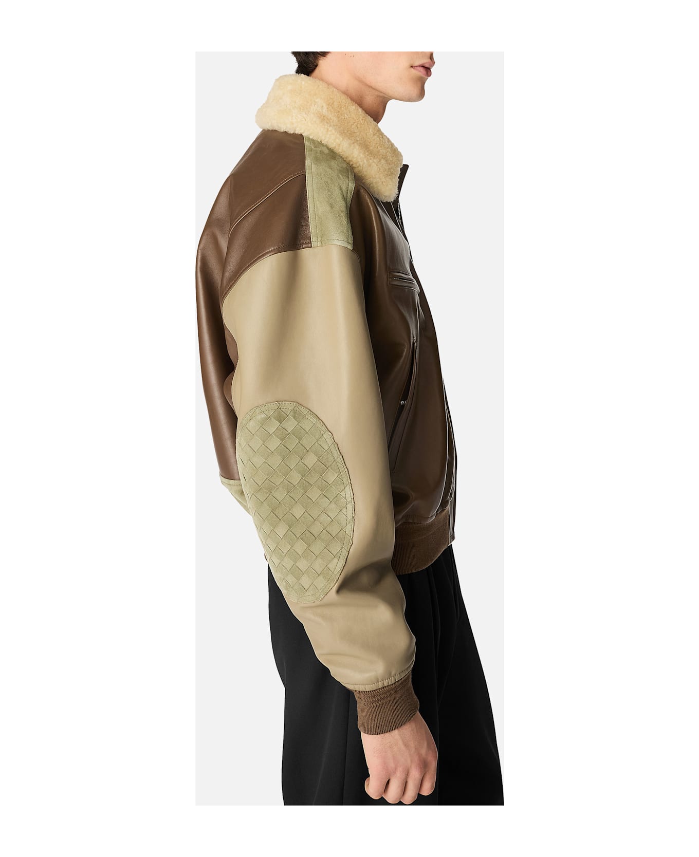 Bottega Veneta Mw Soft Nappa Blouson - Beige