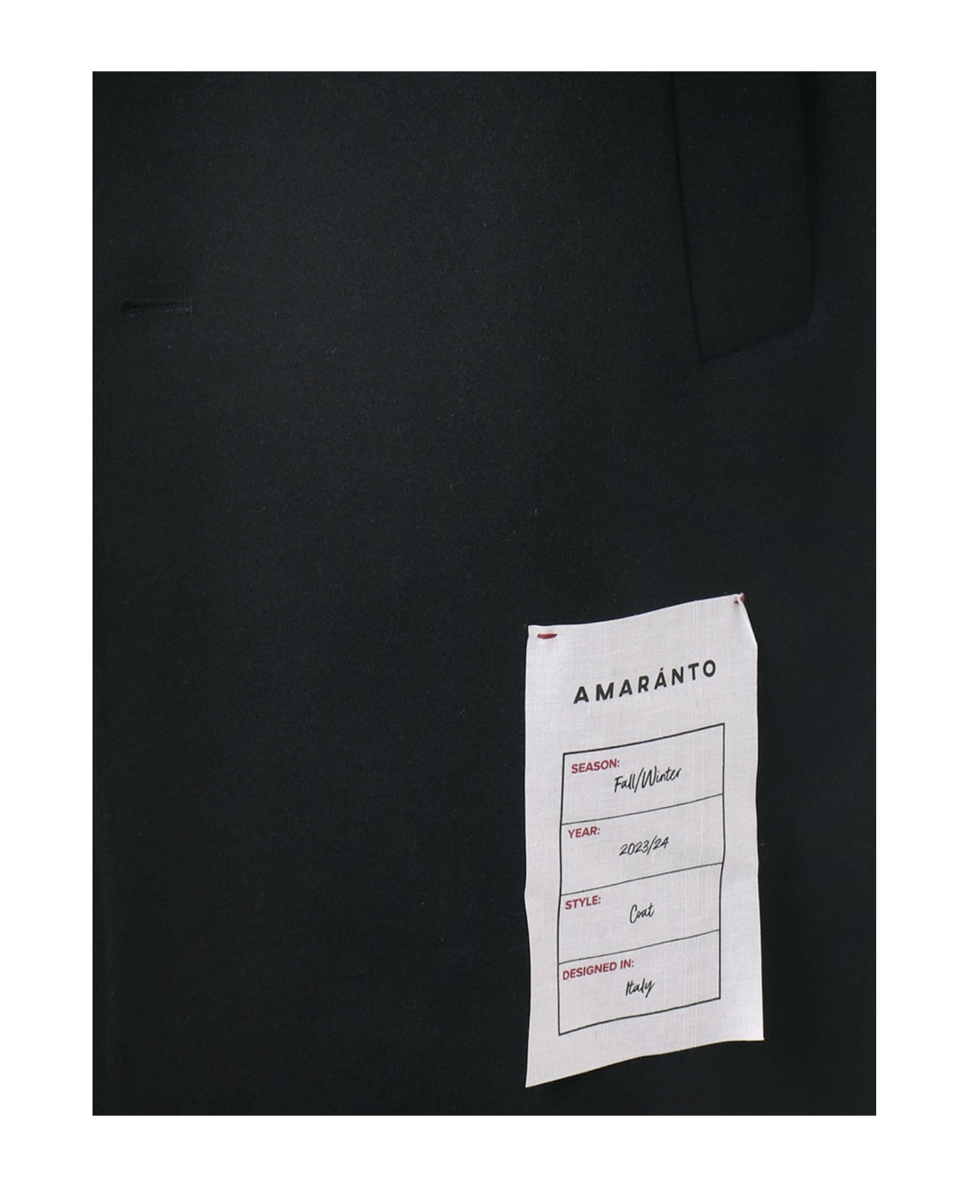 Amaranto Coat - Black