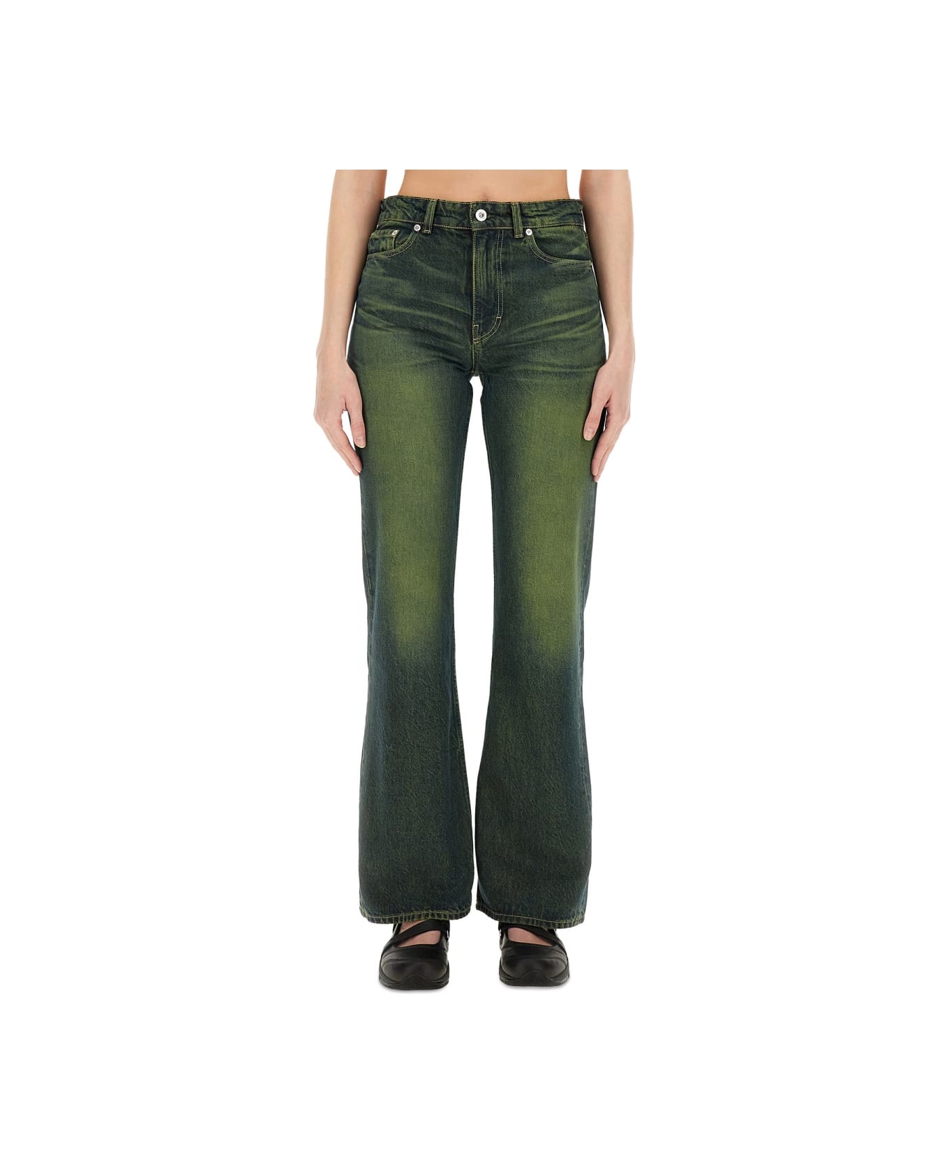 Our Legacy "boot Cut Malibu" Jeans - GREEN