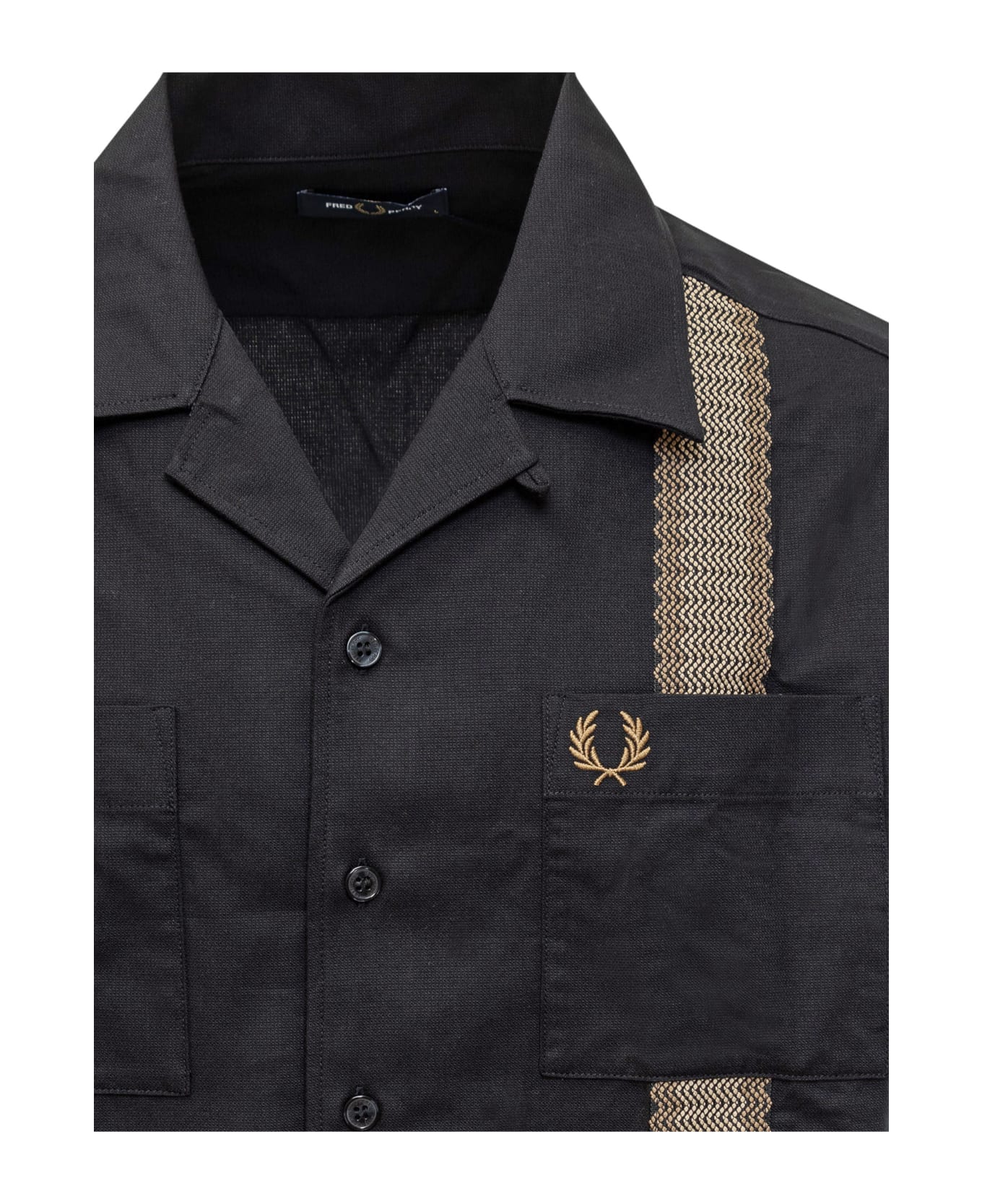 Fred Perry Shirt - BLACK