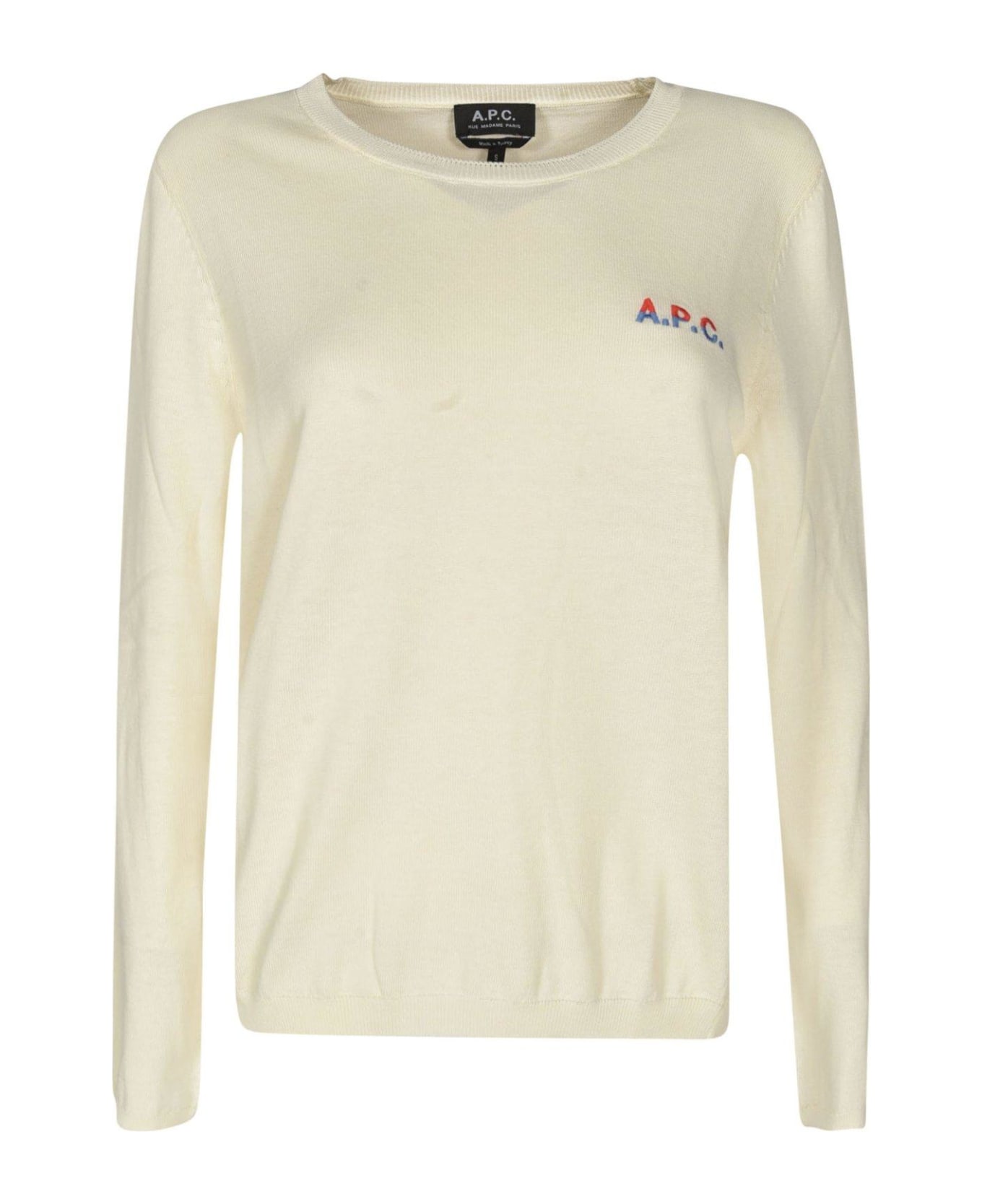 A.P.C. Logo Embroidered Knit Jumper